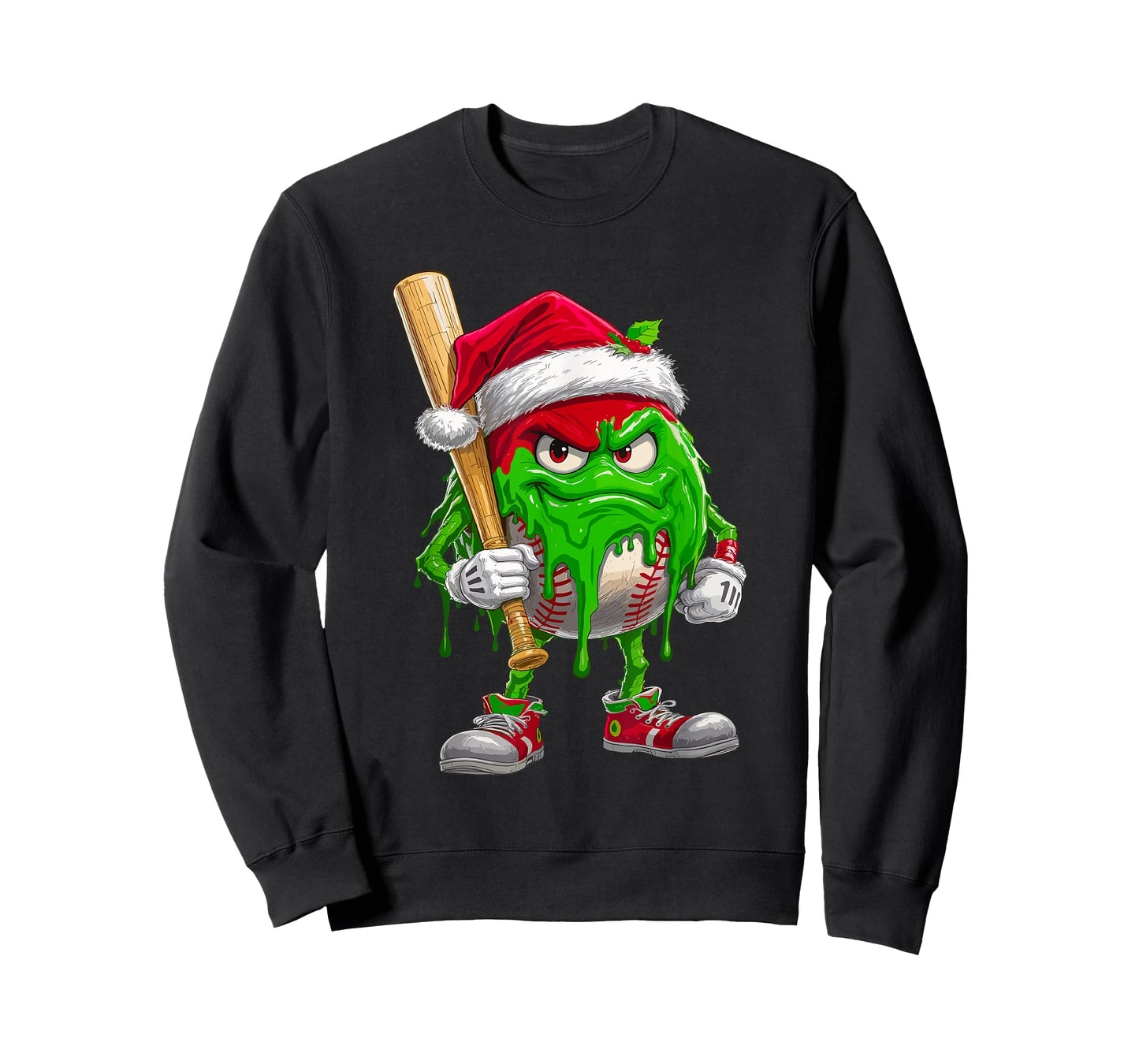 Ice Cream Drip Baseball Christmas Baseball Drip for Boys T-Shirt