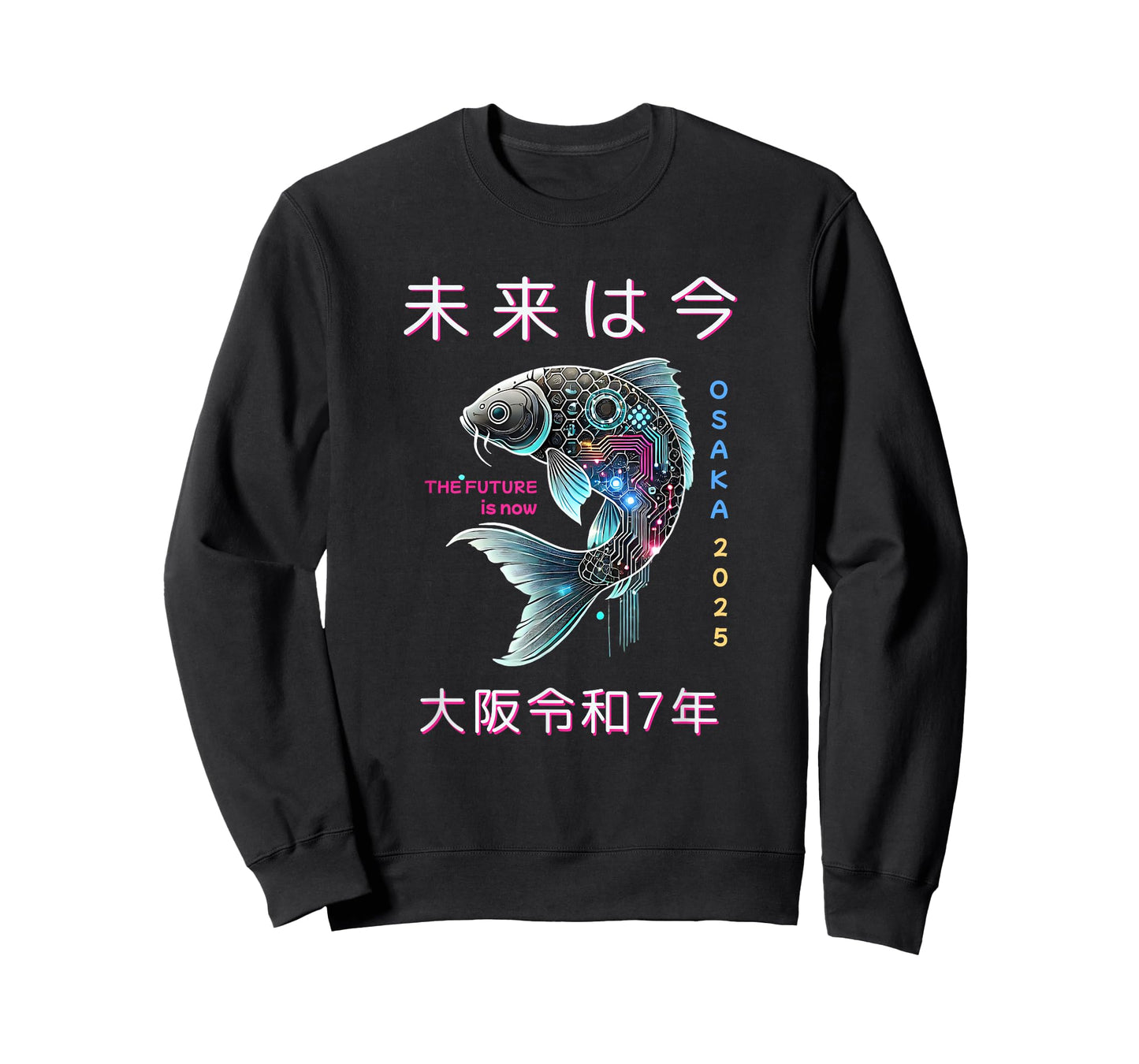 Osaka 2025 Japan Futuristic Koi Design. The Future is Now T-Shirt