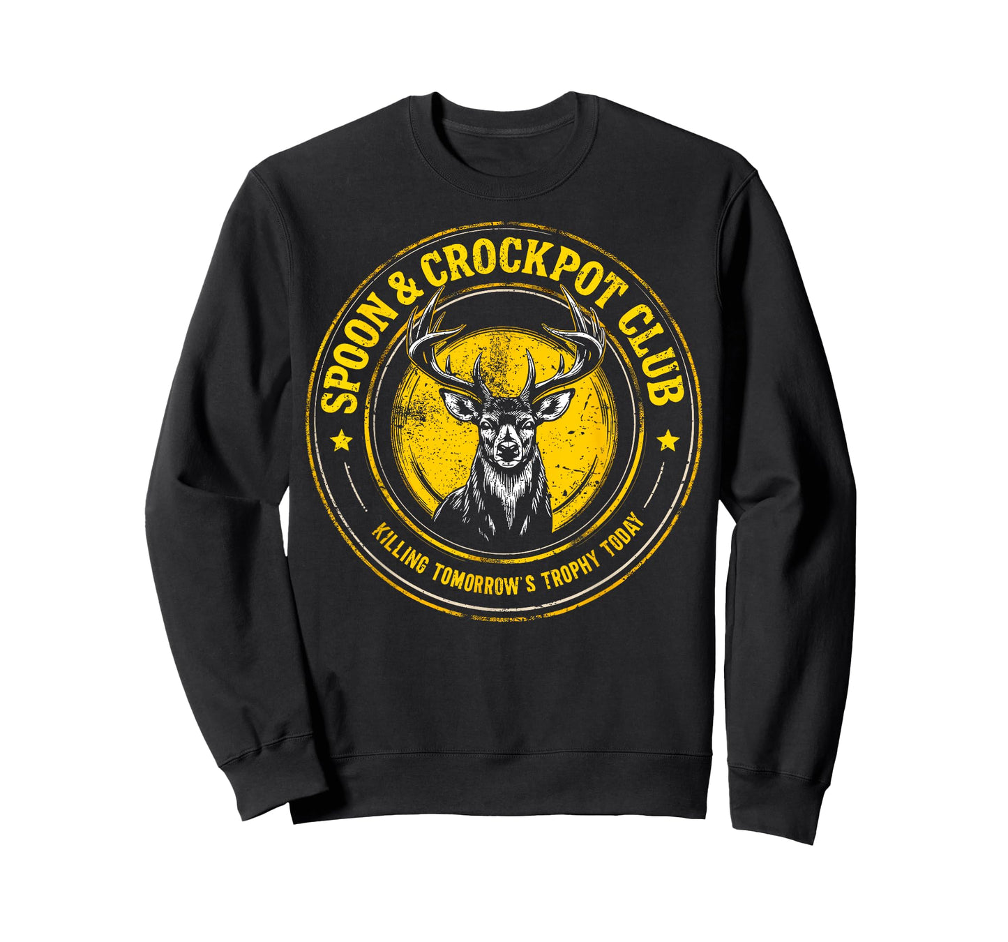 Spoon & Crockpot Club Funny Deer Hunting Humor Hunter Joke T-Shirt
