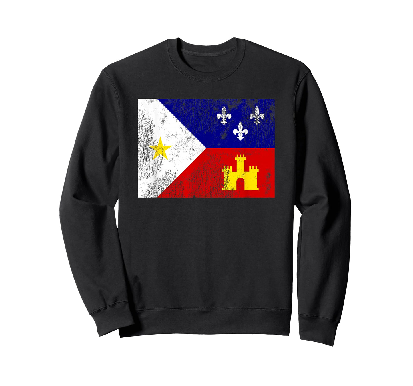 Acadiana Flag Louisiana Cajun Country T-Shirt