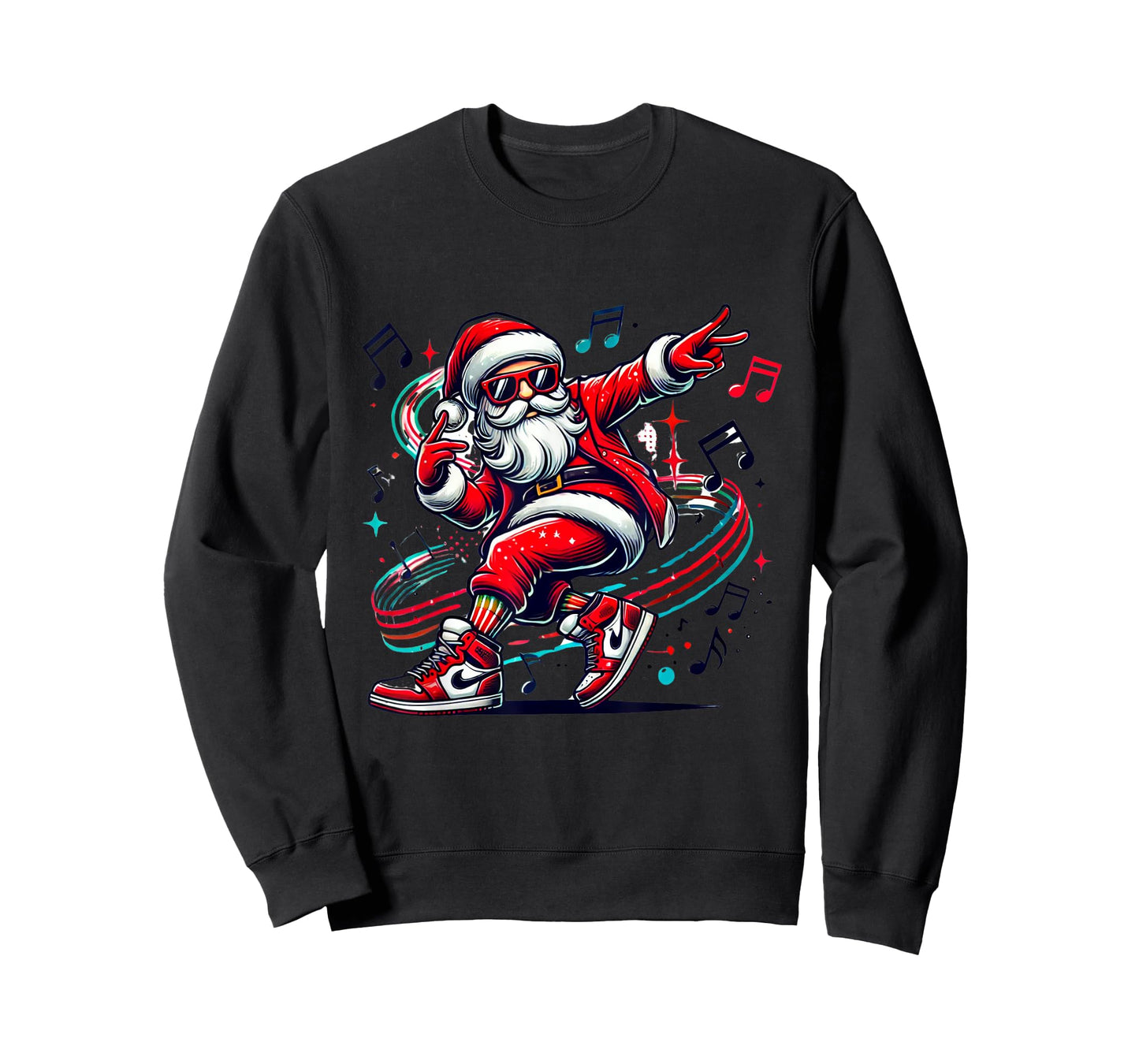 Christmas Santa Hip Hop Dance Funny Xmas T-Shirt