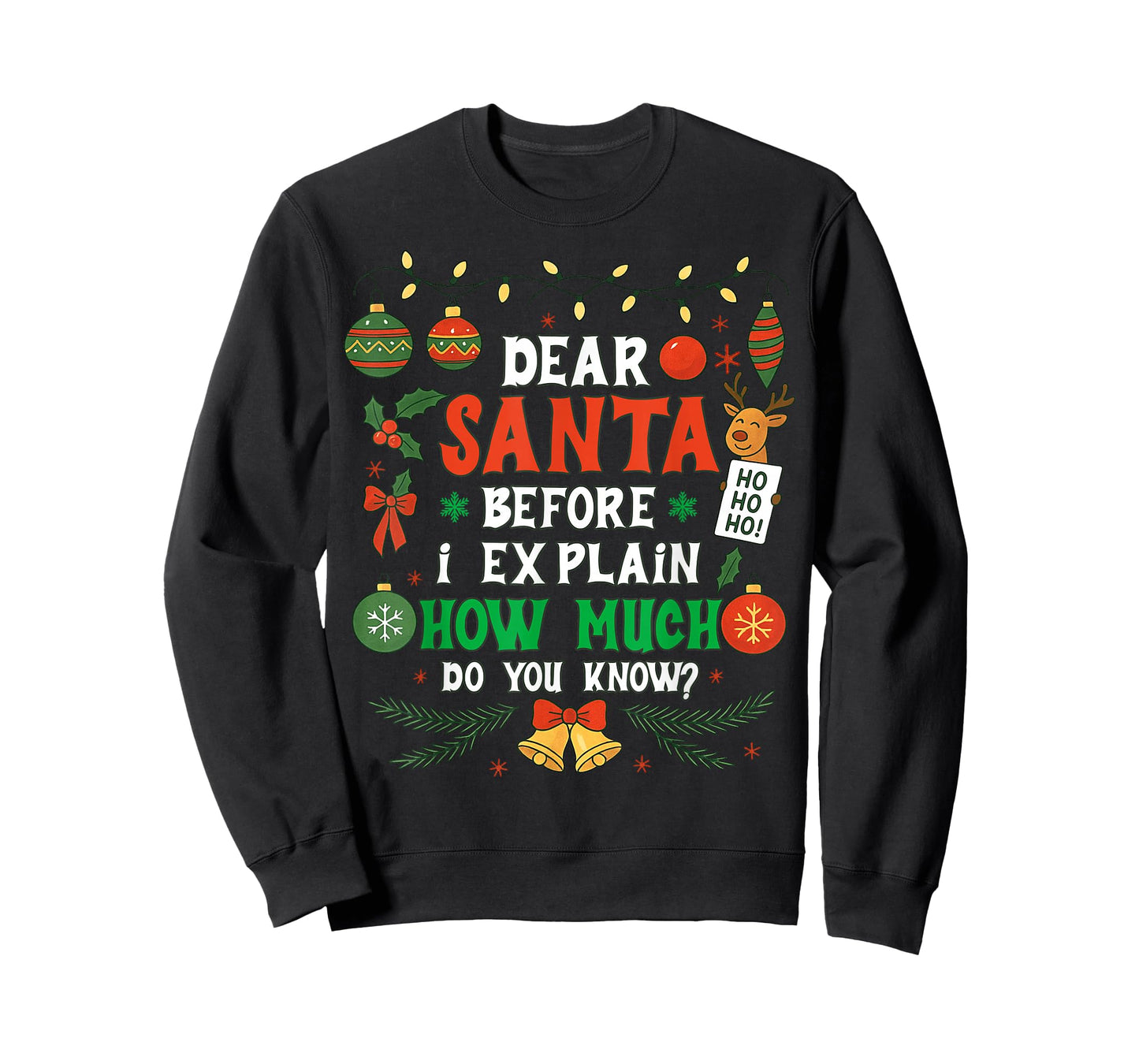 Dear Santa I Can Explain Funny Christmas Men Women Kids T-Shirt