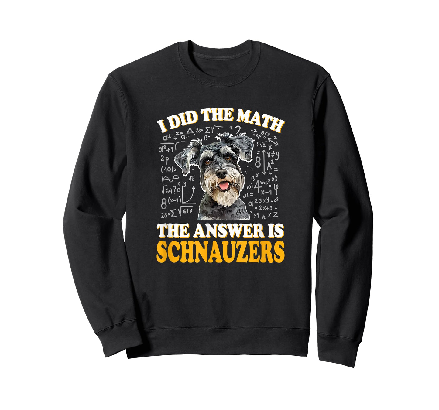 Funny Boys Girls Kids I Did The Math Answer Schnauzers Lover T-Shirt