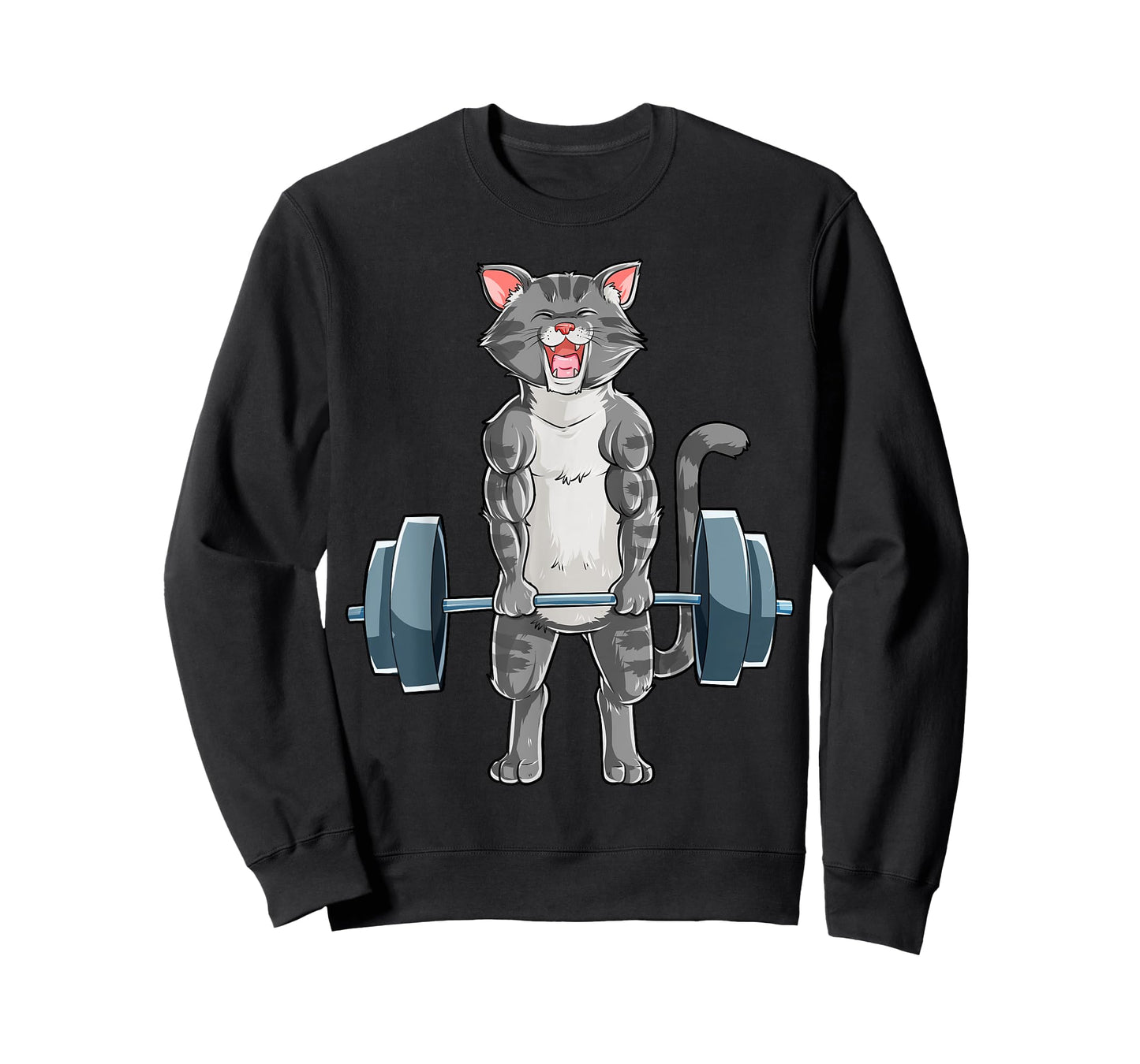 Cat Weightlifting Powerlifting Deadlift Fitness Gym Workout T-Shirt