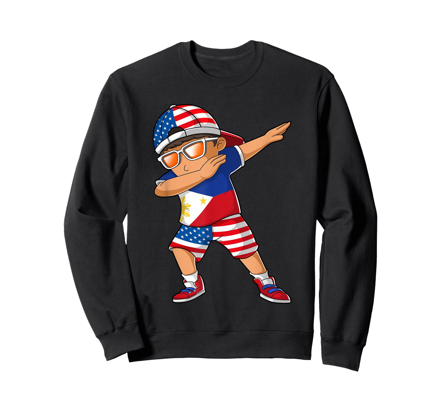 Half American Half Filipino Boy Kid Philippine Flag T-Shirt