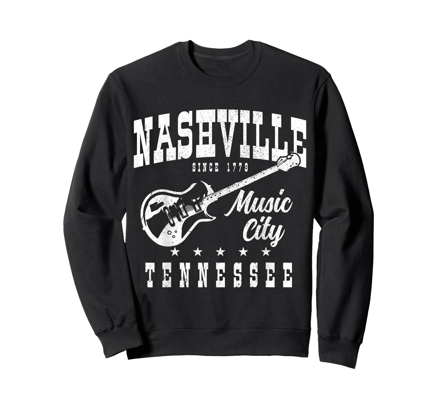Nashville Tennessee Country Music City Guitar Player Vintage T-Shirt