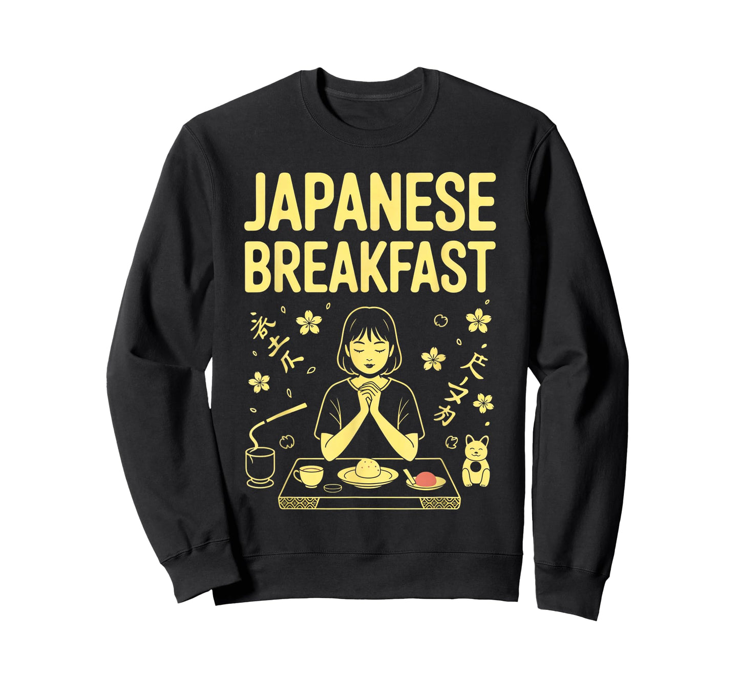 Japanese Breakfast Zen Morning Miso Rice Tea Graphic Art T-Shirt