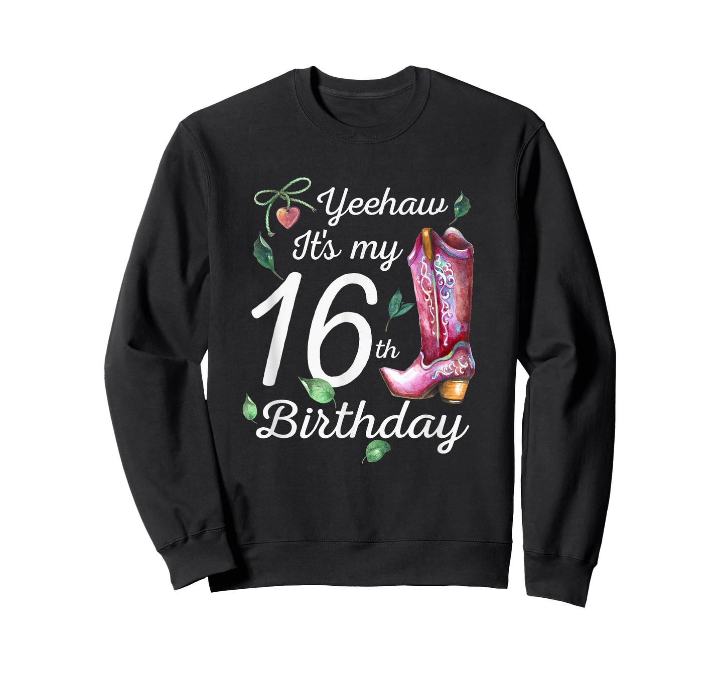 Yeehaw Its My 16th Birthday 16 Year Old Gift Country Cowgirl T-Shirt