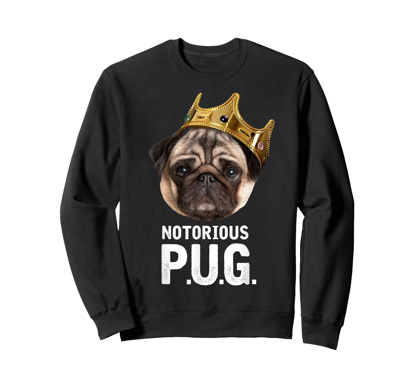 Notorious P.U.G. - Funny Cute Rap Parody Pug Dog T-Shirt T-Shirt
