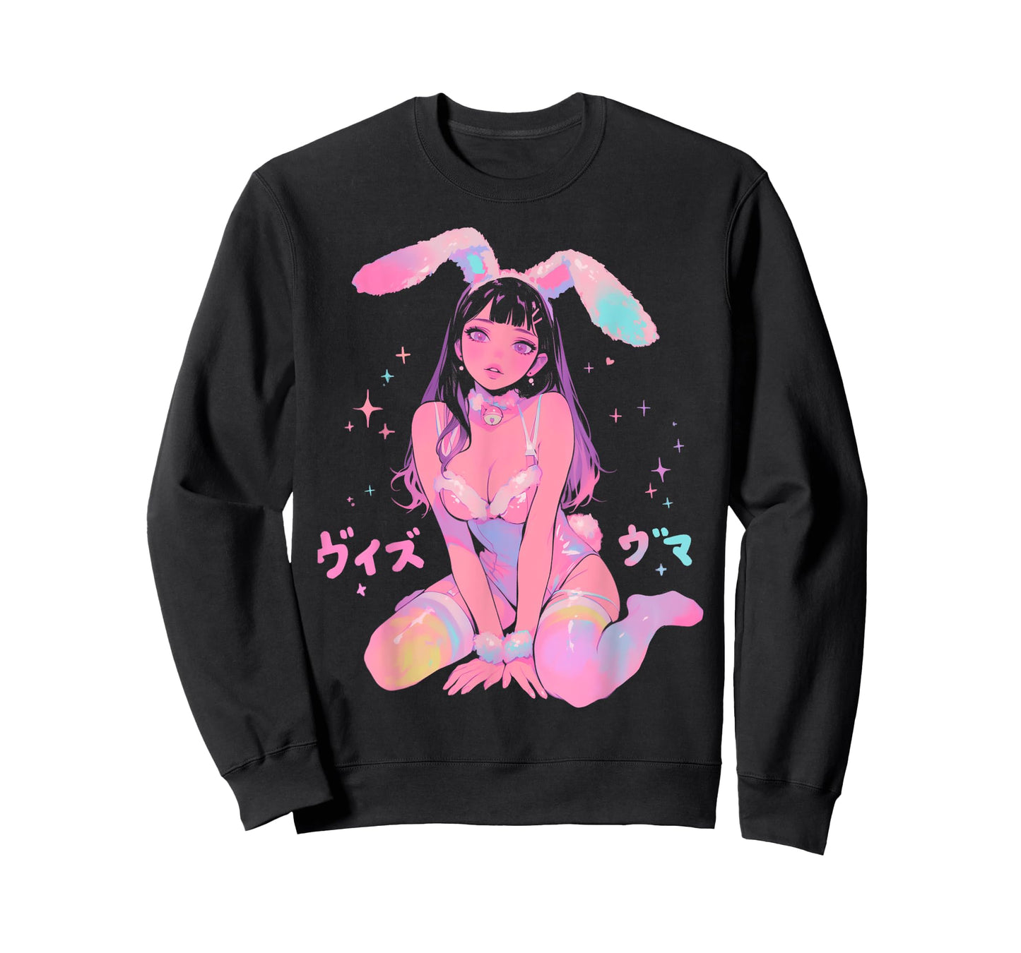 Techwear Harajuku Bunny Girl Anime Manga Waifu Cute Cool T-Shirt