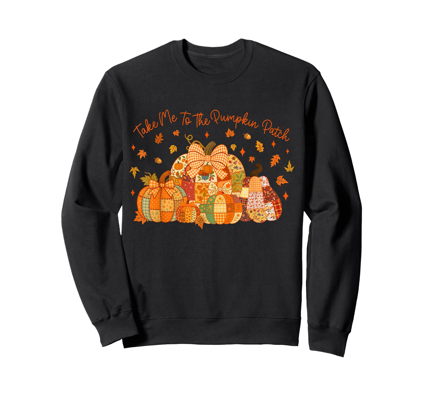 Take Me to The Pumpkin Patchwork Fall Autumn Thanksgiving T-Shirt