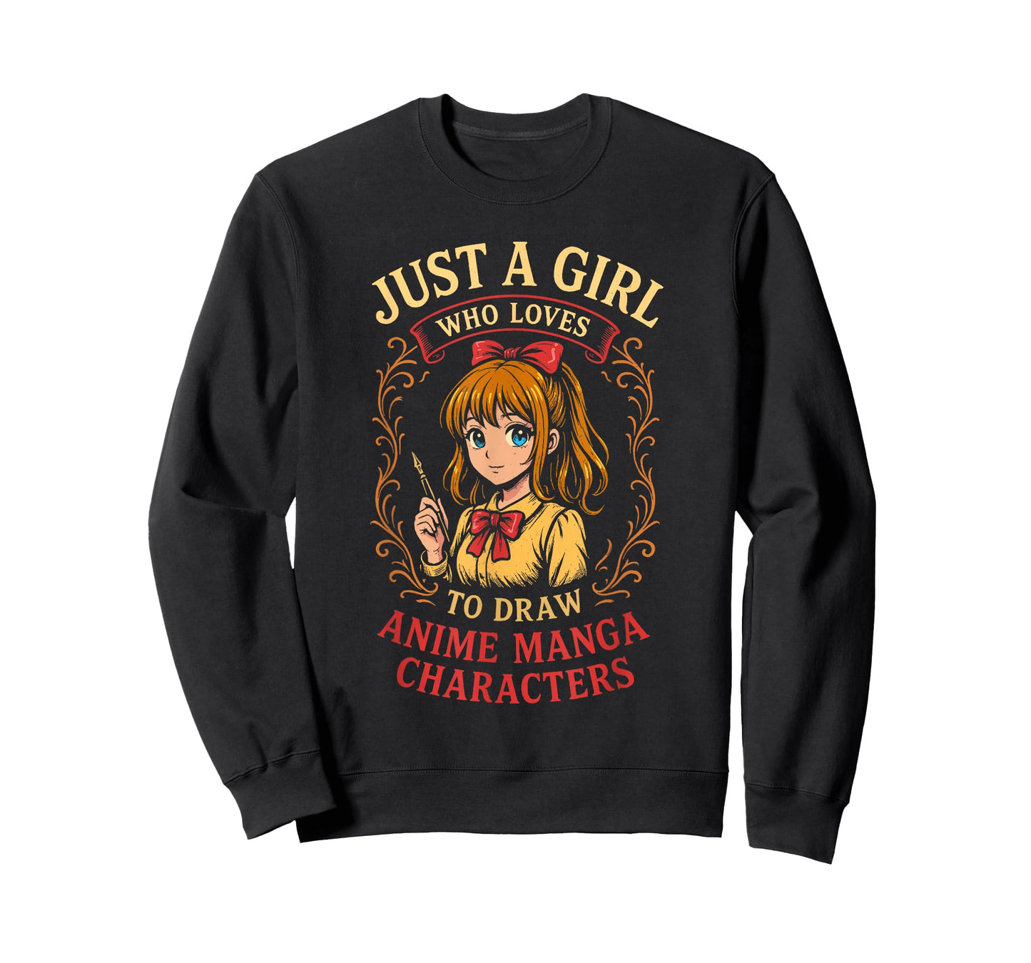 Just a Girl Who Loves to Draw Anime Manga Characters T-Shirt