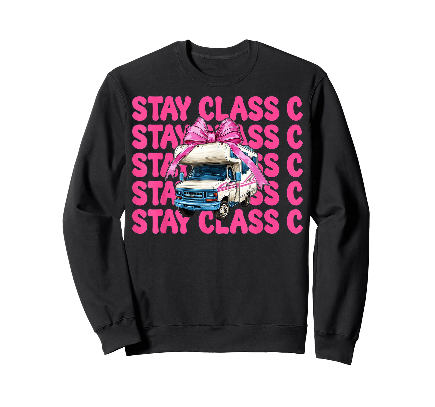 RV Camping Camper Motorhome Girl Mom Coquette Stay Class C T-Shirt