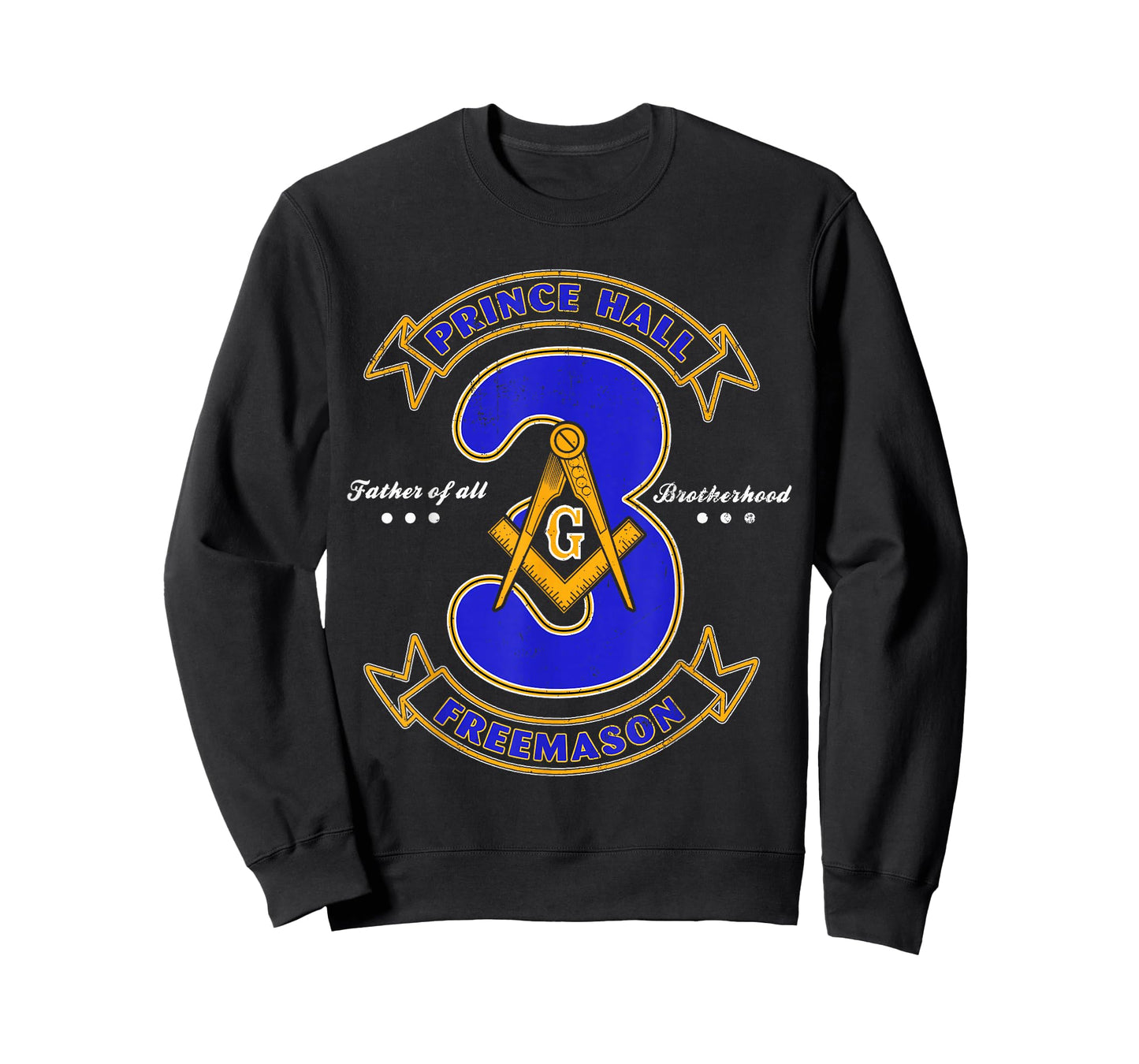Prince Hall Mason Brotherhood 3 Degrees Of Light Freemason T-Shirt