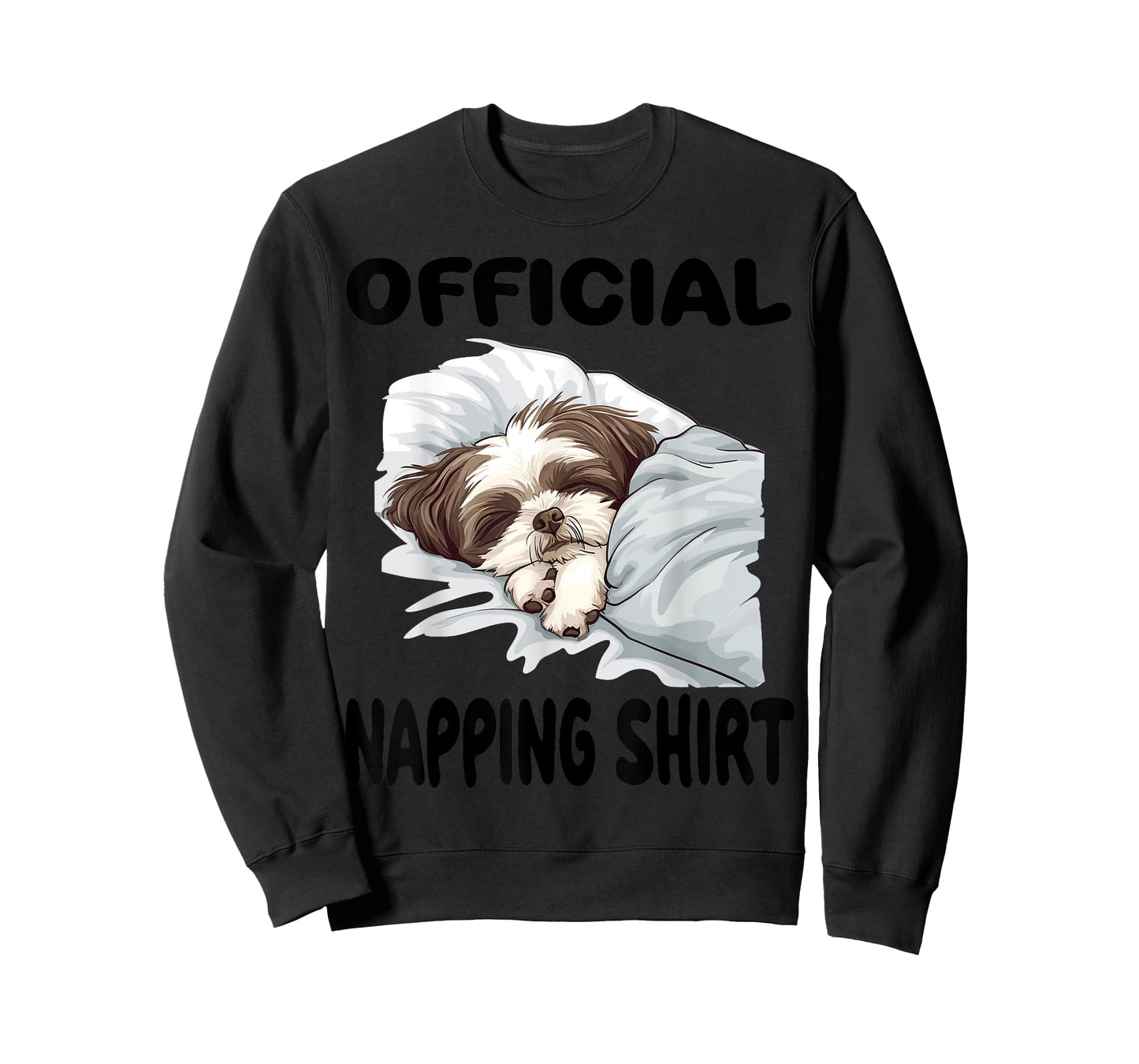Shih Tzu Dog Official Napping shirt Pajamas Nightgown Men Women Girls Kids T-Shirt