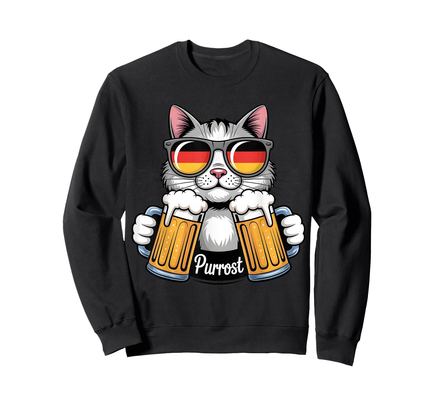 Purrost Cat Lovers German Beer Humor Oktoberfest Vibes T-Shirt