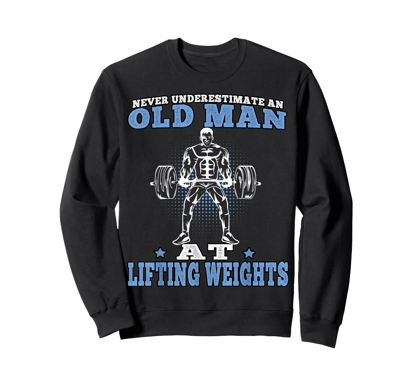 Fitness Old Man Pumping Gym Workout Gym T-Shirt
