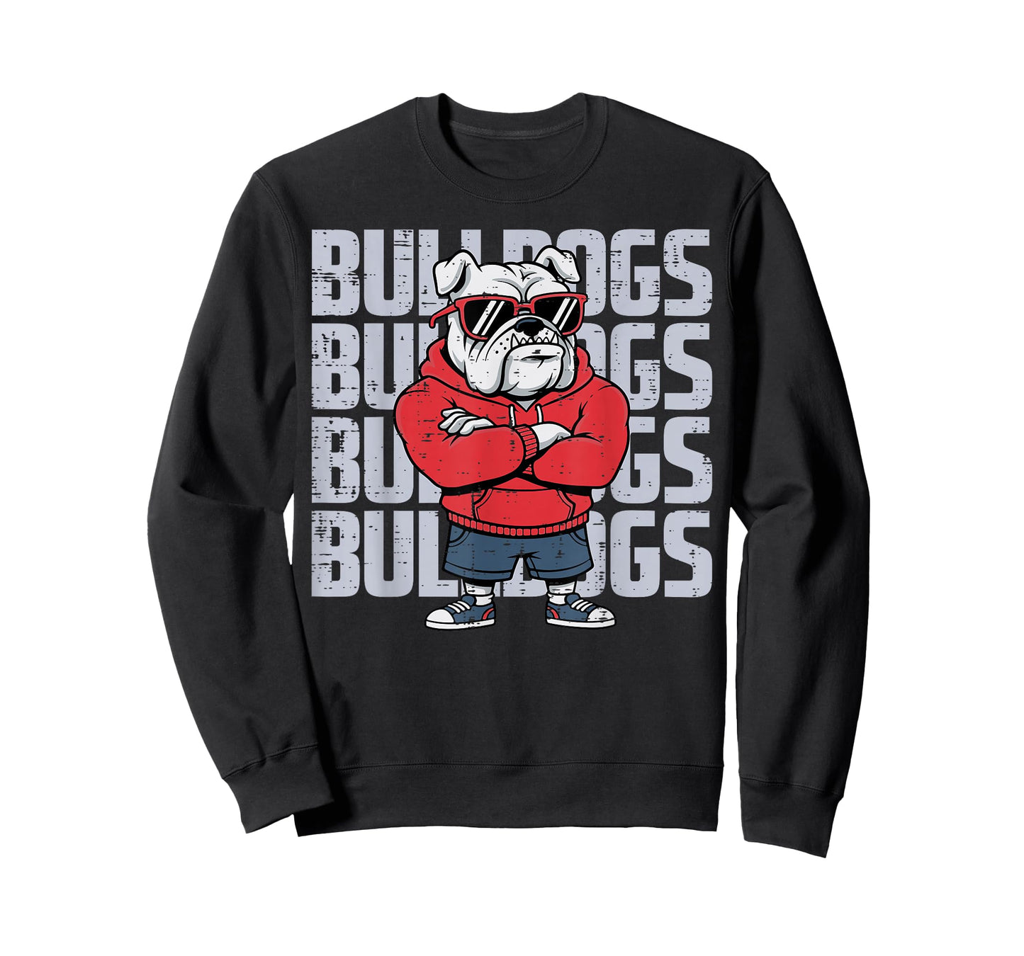 Bulldog Sunglasses Women Men Kids Boys Girls Youth Teen T-Shirt