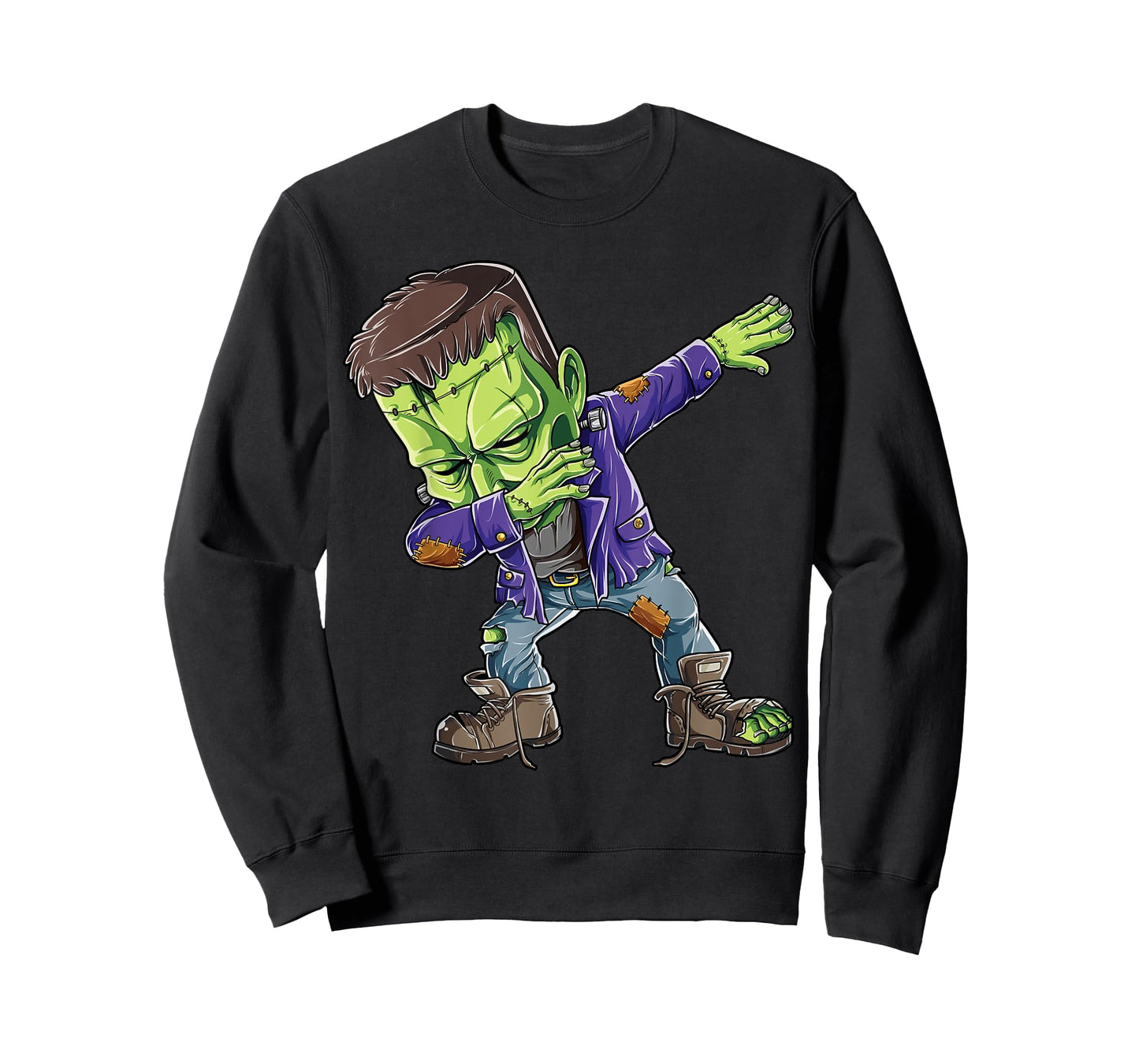 Halloween Boys Men Dabbing Frankenstein Monster Zombie Dab T-Shirt