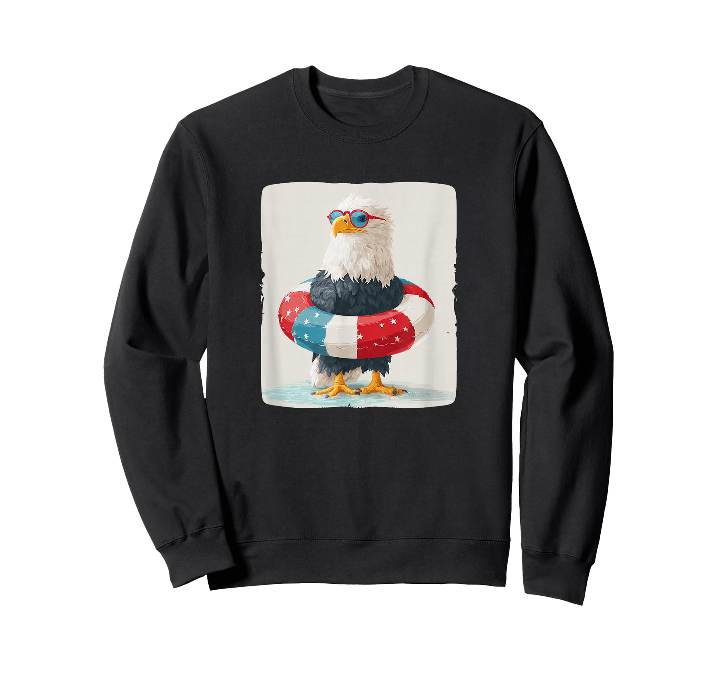 Awesome Holiday Look with This Pool Ring Eagle Costume T-Shirt