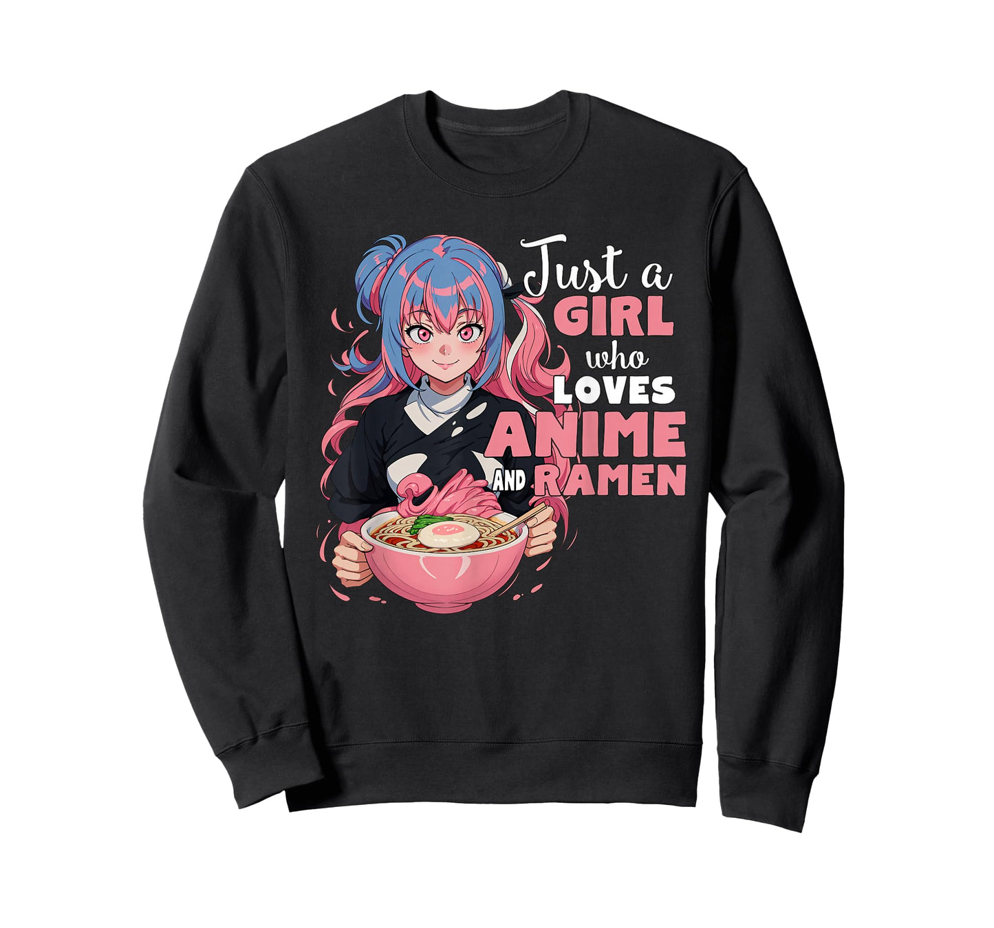 Just a Girl Who Loves Anime and Ramen Teen Girl T-Shirt