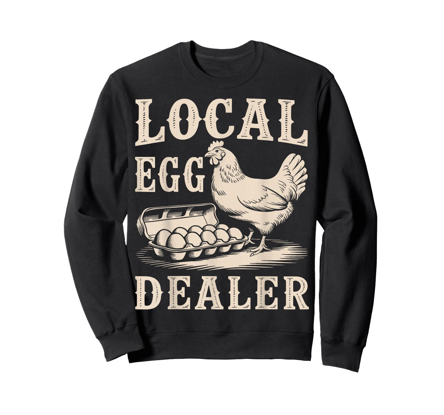 Local Egg Dealer Retro Chicken Funny Farmer Easter T-Shirt
