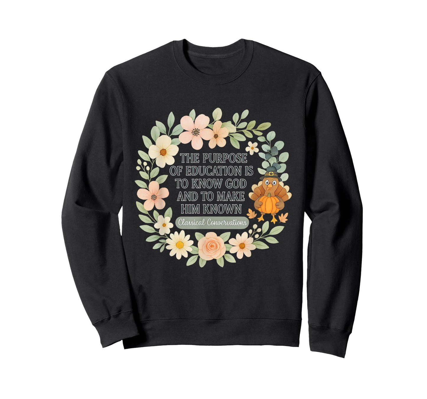Classical Conversation Homeschool Mom Christian Flowers T-Shirt