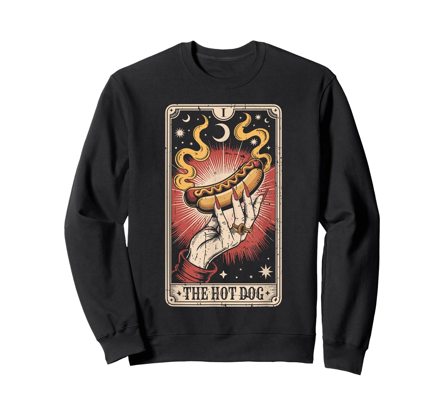 Hot Dog Tarot Card Hot Dog Wiener Lover T-Shirt