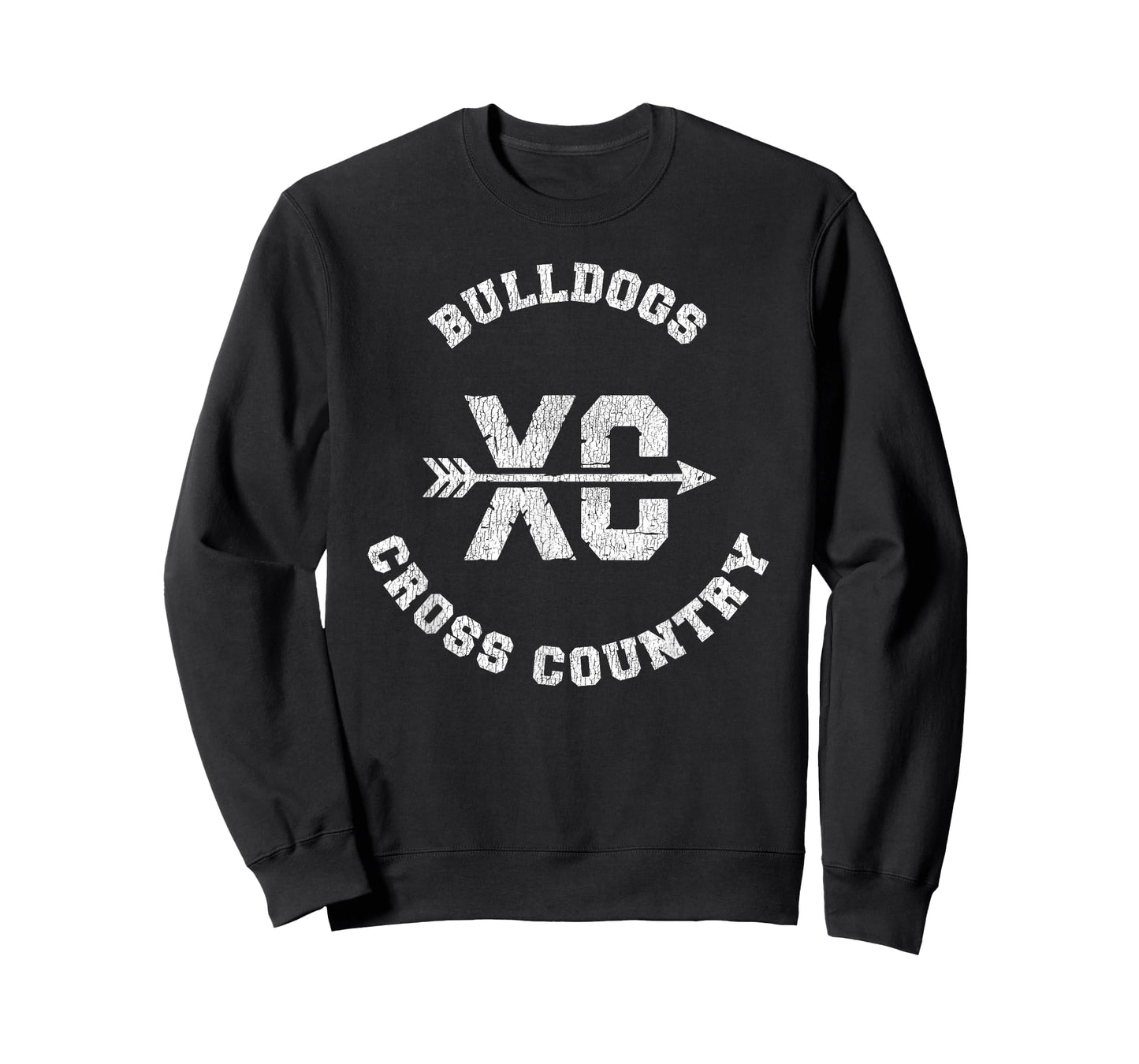 Bulldogs Cross Country Retro Distressed XC Running T-Shirt