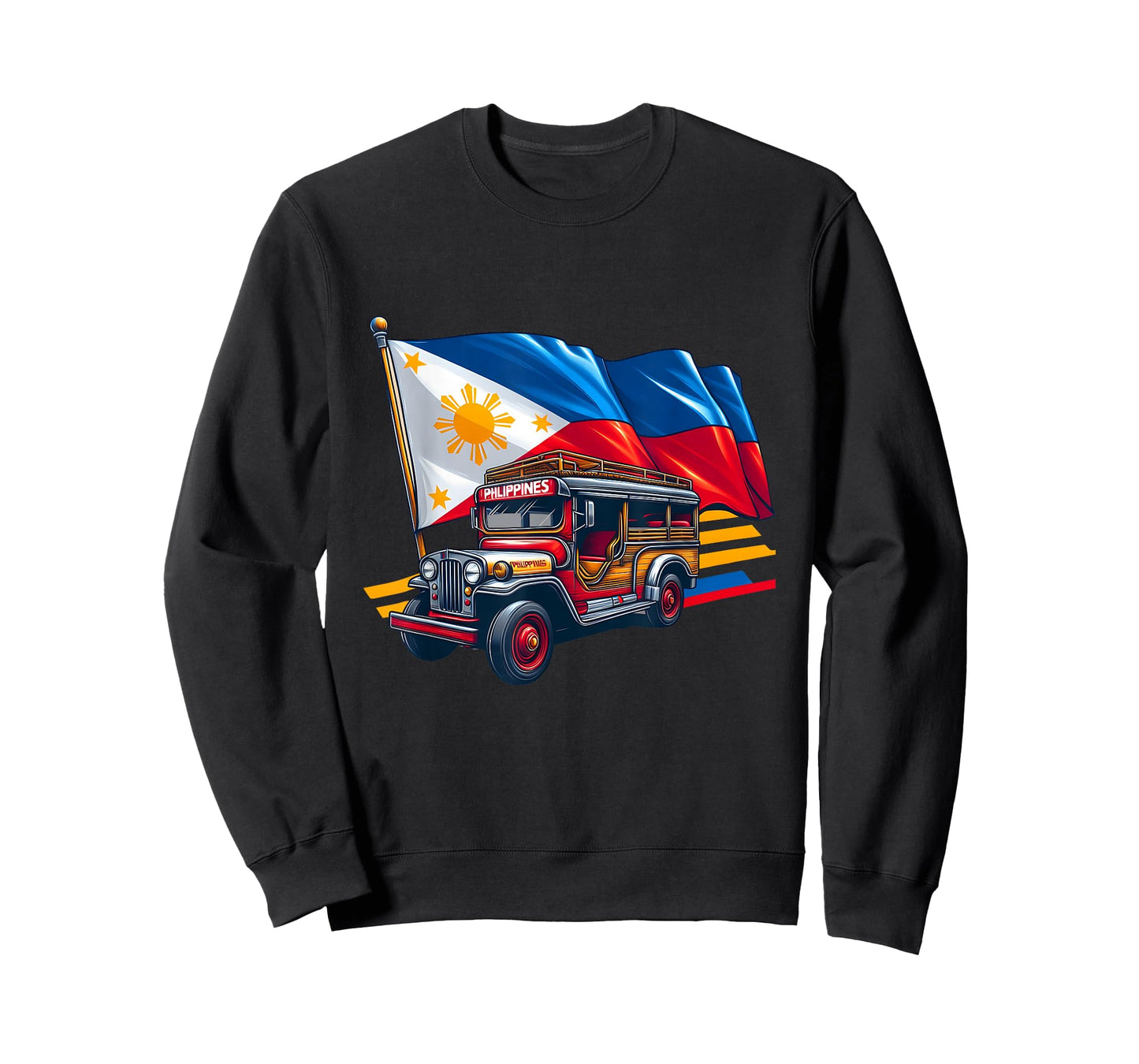 Philippines Flag Proud Filipino Souvenir Philippines Jeepney T-Shirt