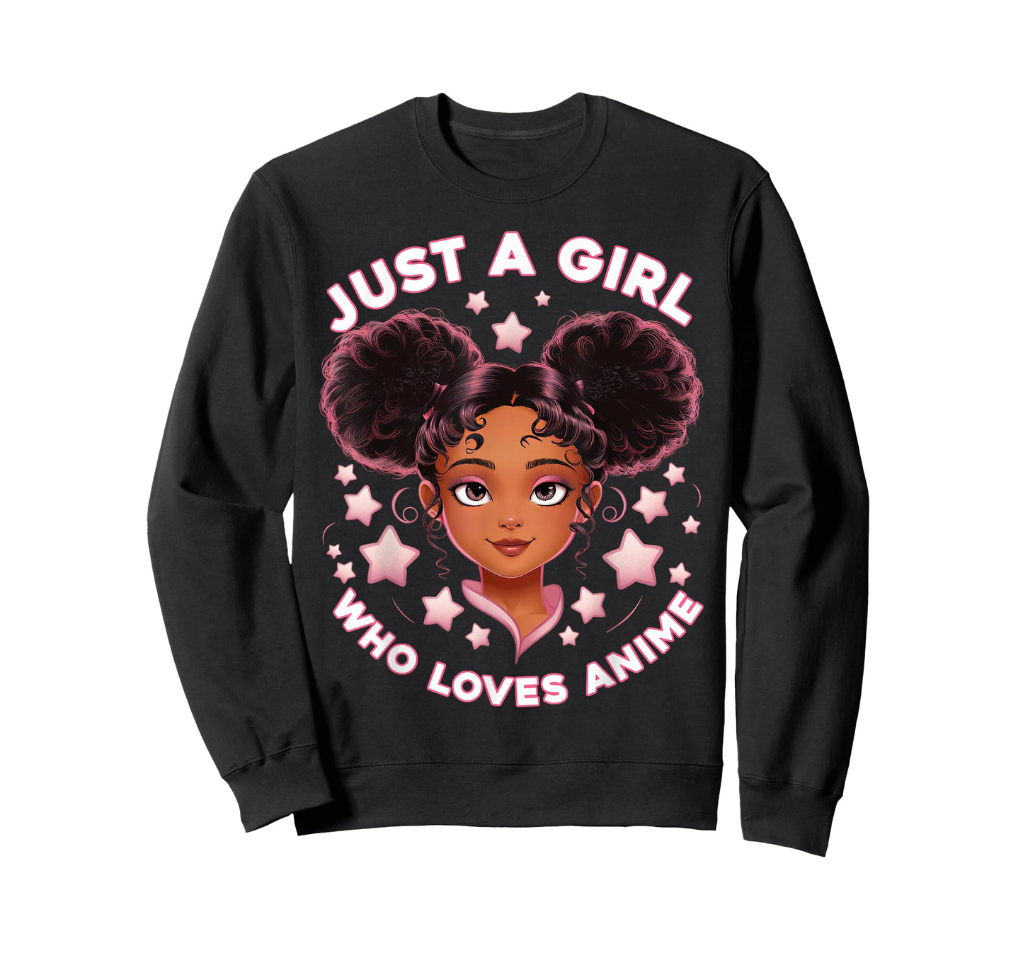 Just A Girl Who Loves Anime Otaku Merch African American T-Shirt