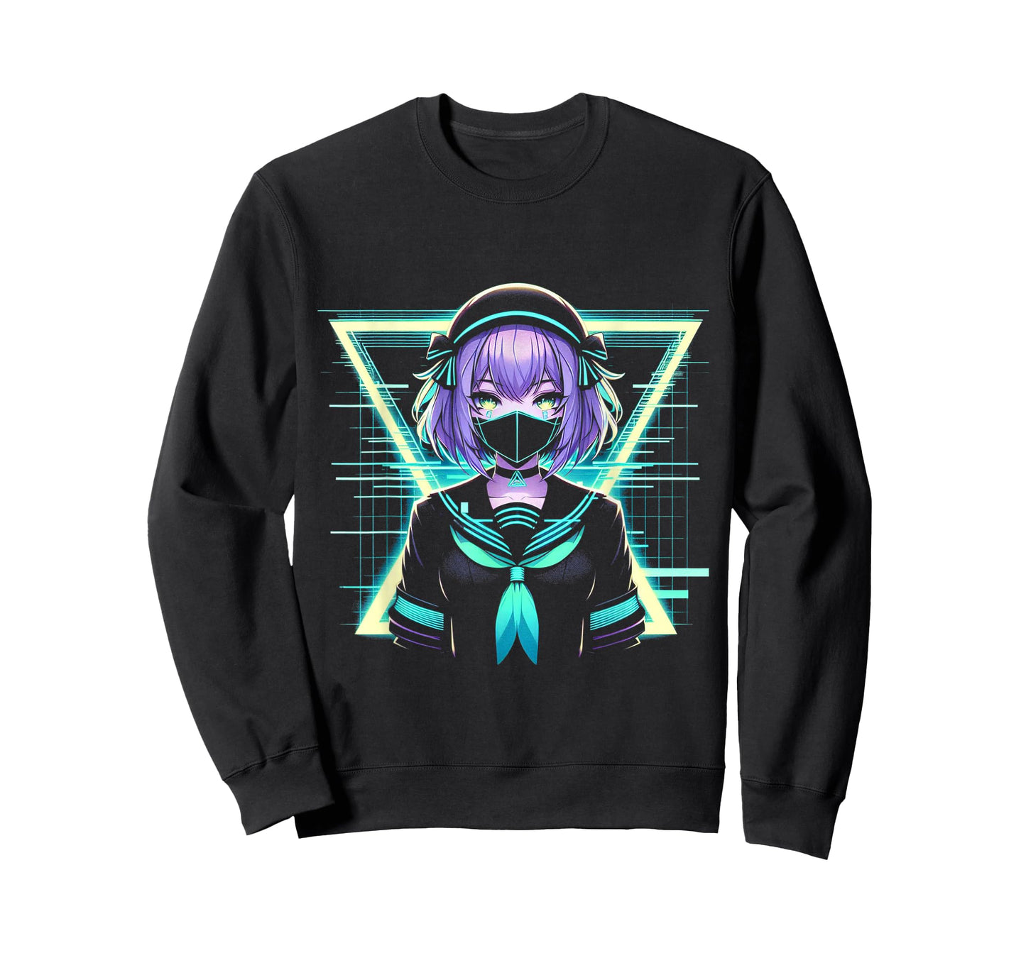 Japanese Anime Girl Indie Old Aesthetic Otaku Cyberpunk T-Shirt