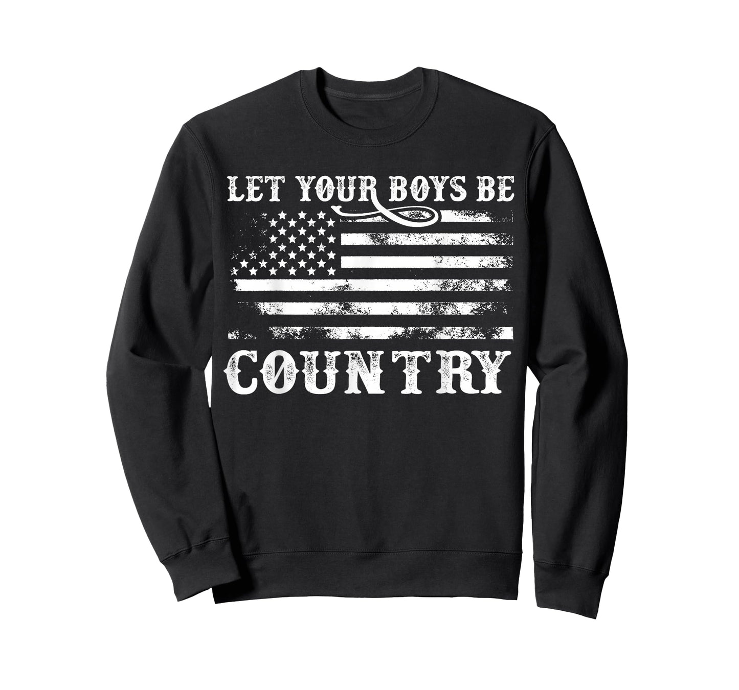 Vintage Let Your Boys Be Country Flag USA Country Music T-Shirt