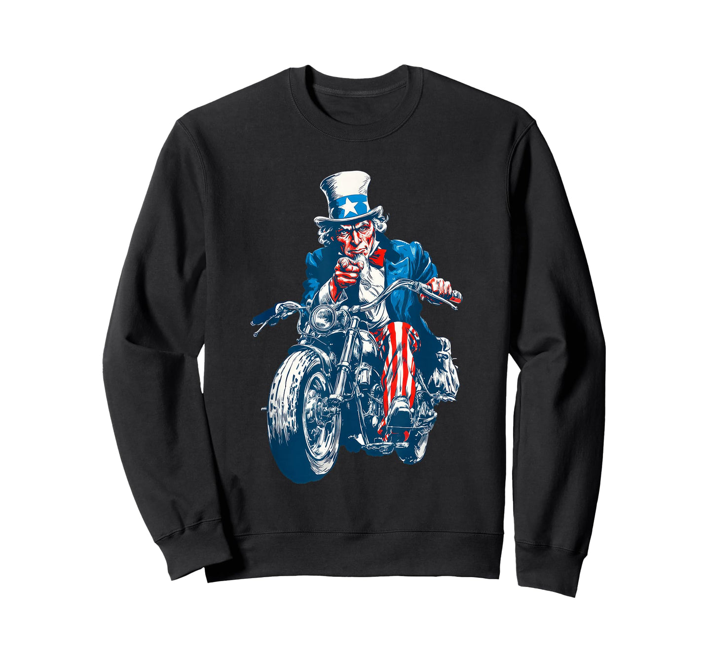 Cool Biker Sam with Motorcycle for Bikes Lovers T-Shirt