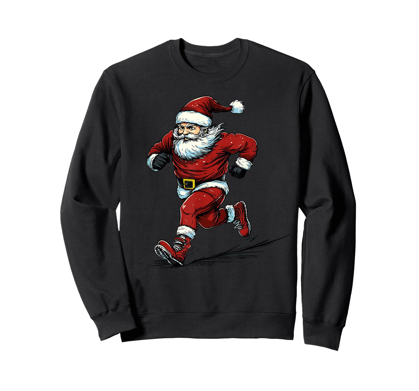 Santa Running Cross Country XC Runner Christmas Xmas Pajama T-Shirt