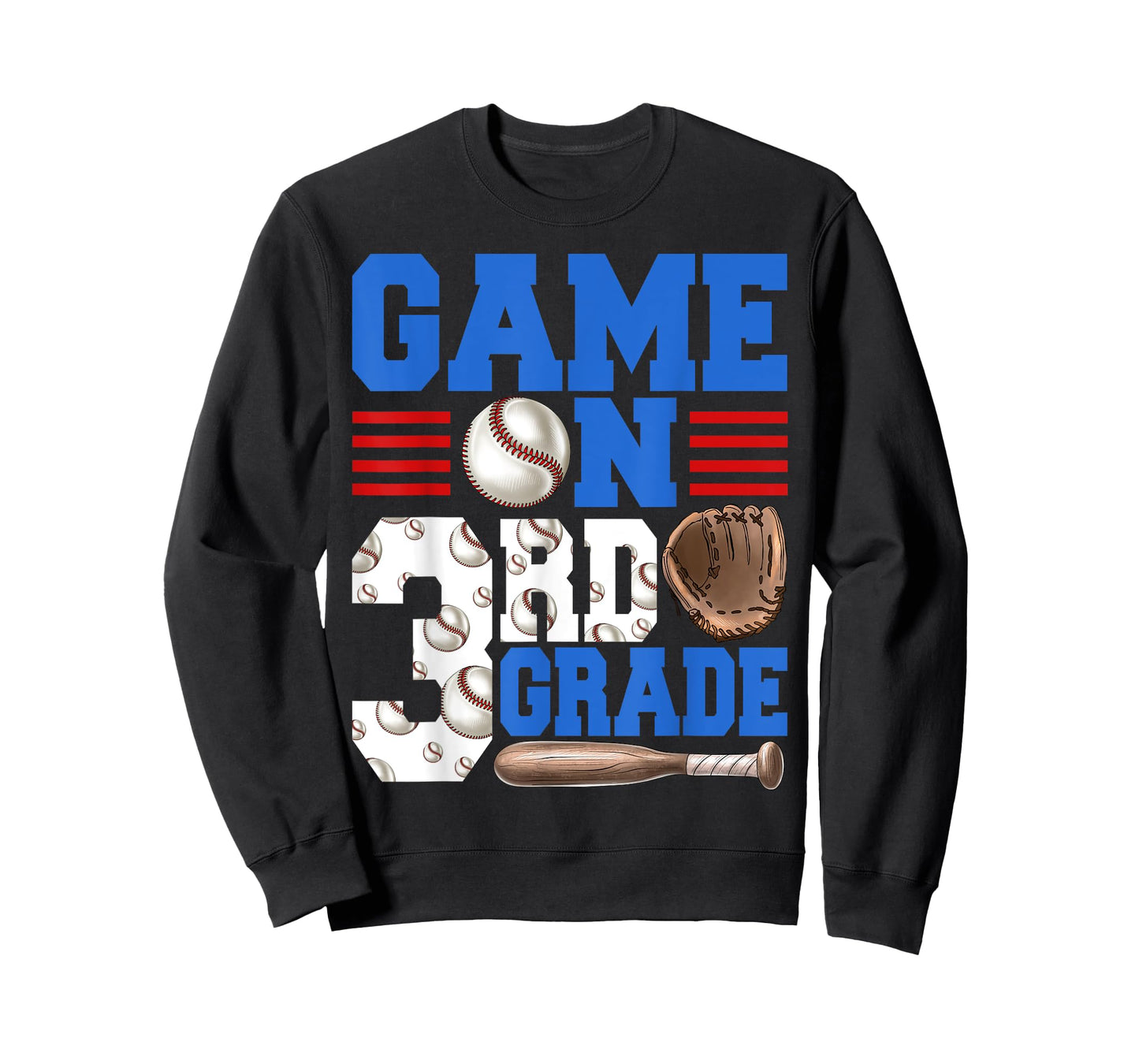 Game On 3rd Grade Boy Baseball Back to School T-Shirt