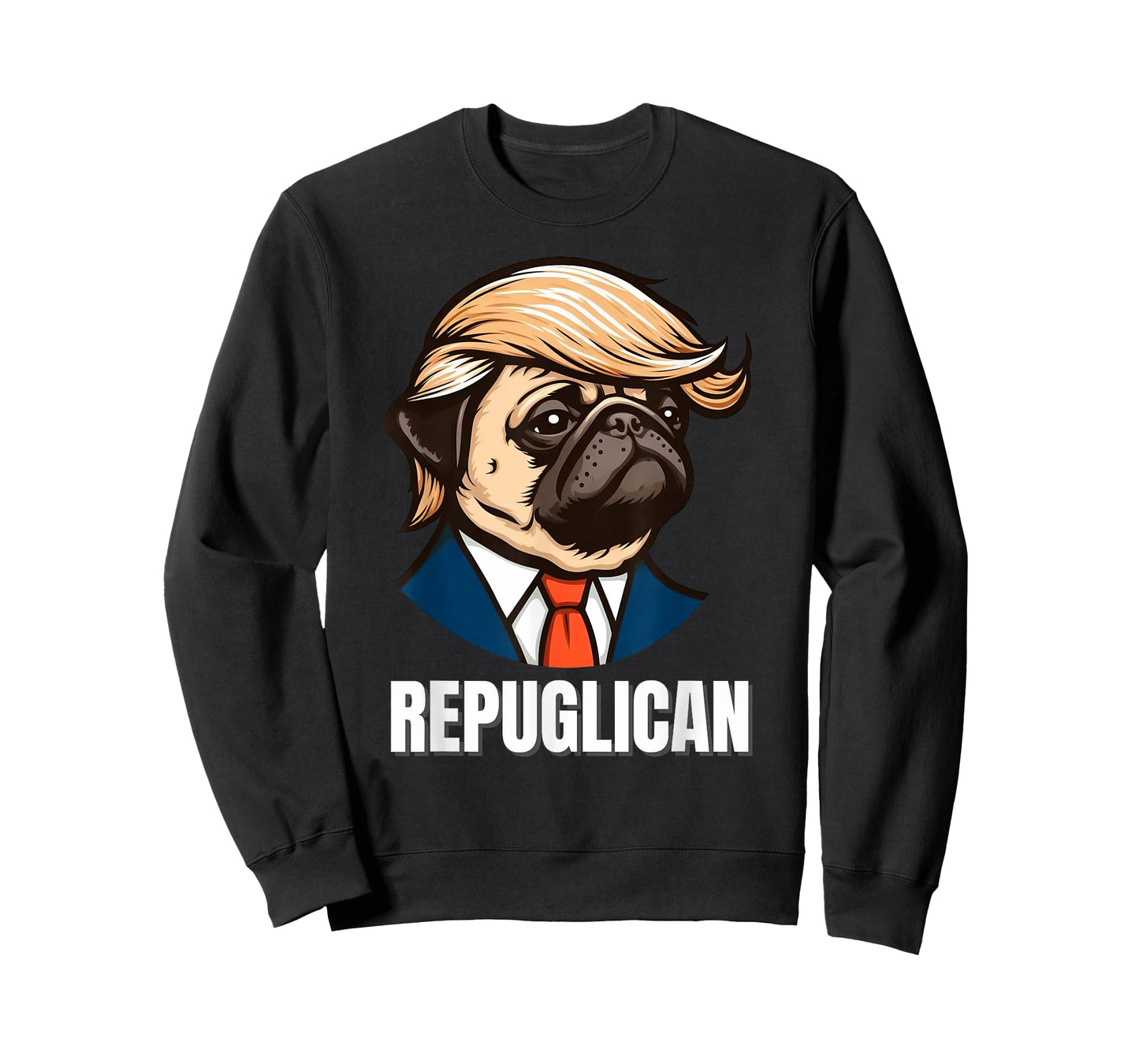 Funny Republican Pug Political Dog Repuglican Men Women T-Shirt
