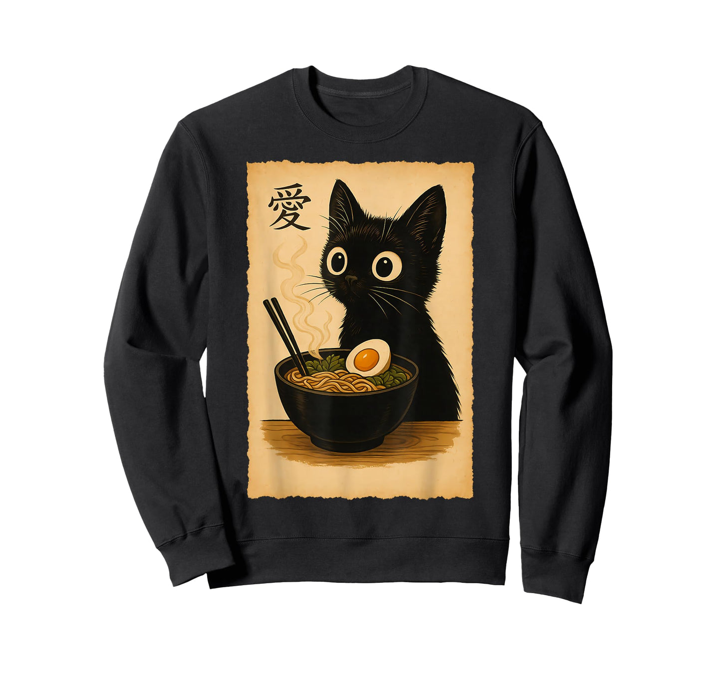 Funny Cat Ramen Cool T Japanese Kawaii Anime Graphic Tee T-Shirt