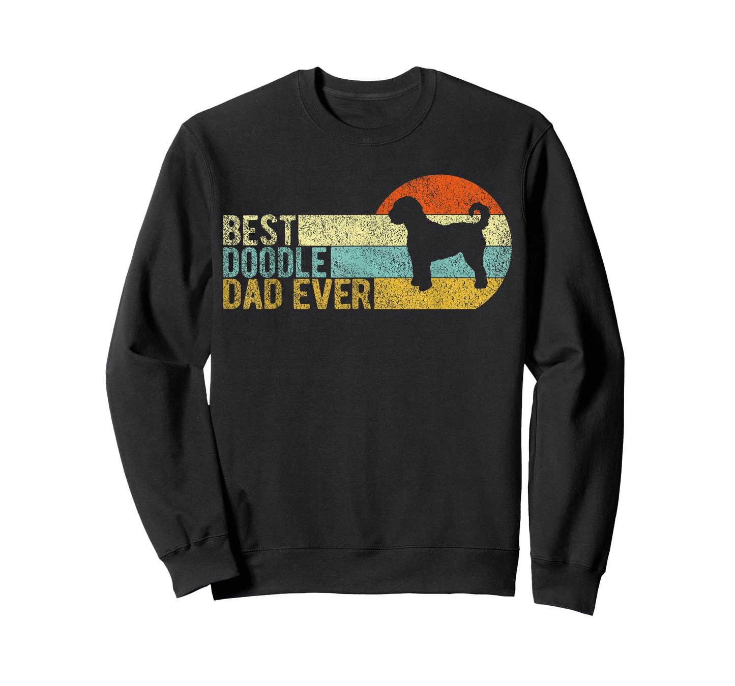 Best Doodle Dad Ever Retro Vintage Goldendoodle T-Shirt