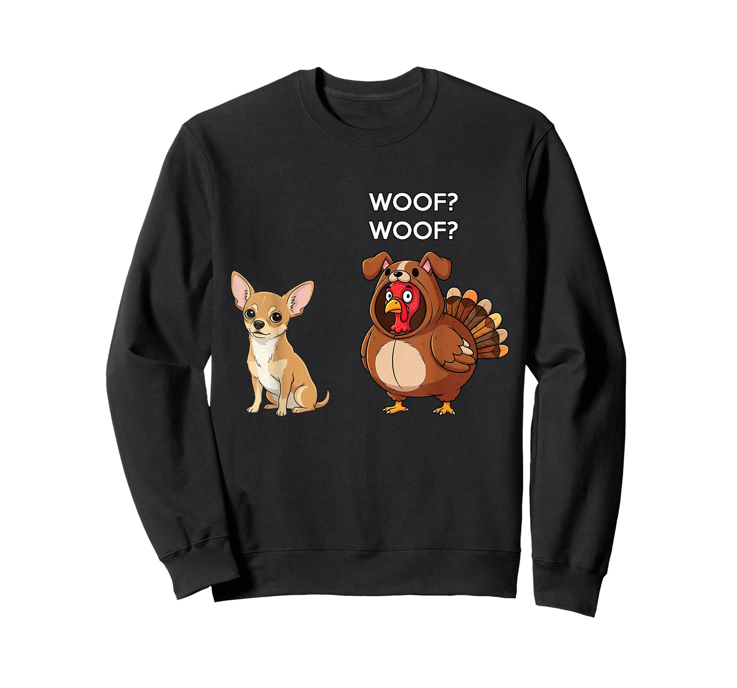 Funny Thanksgiving Chihuahua and Turkey T-Shirt