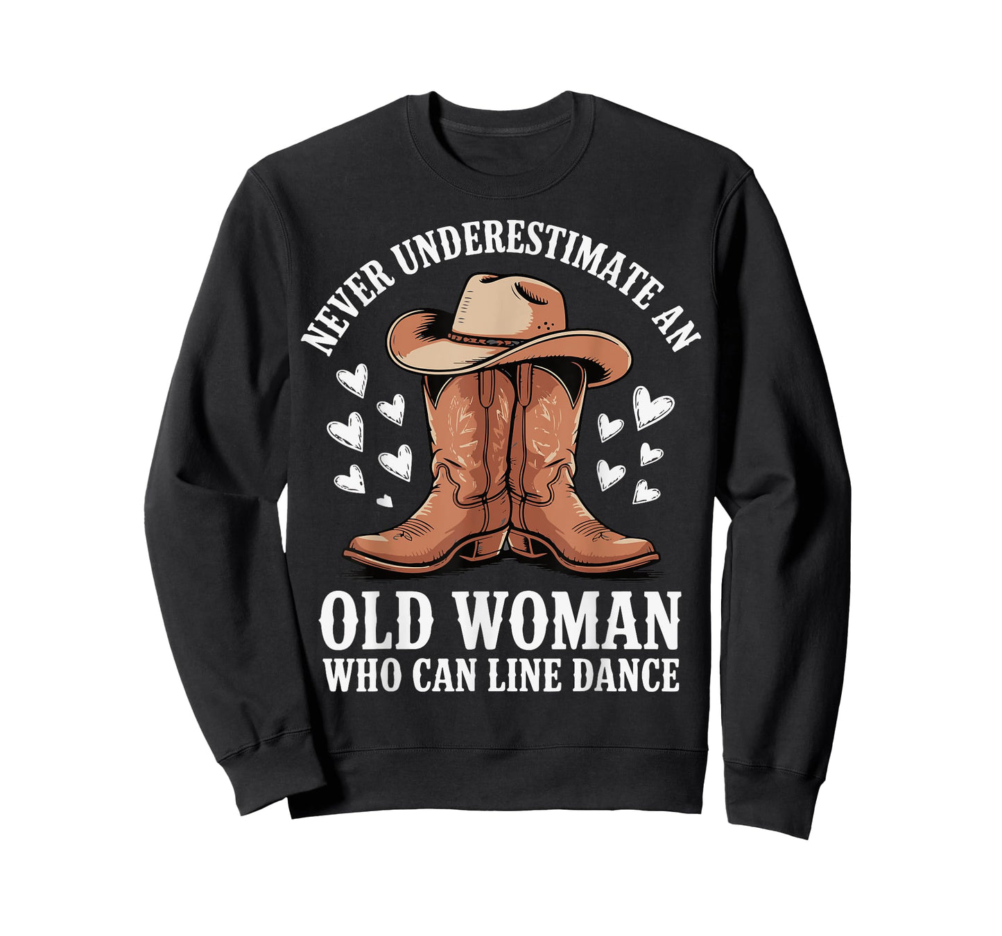 Never Underestimate An Old Woman Who Can Line Dance T-Shirt