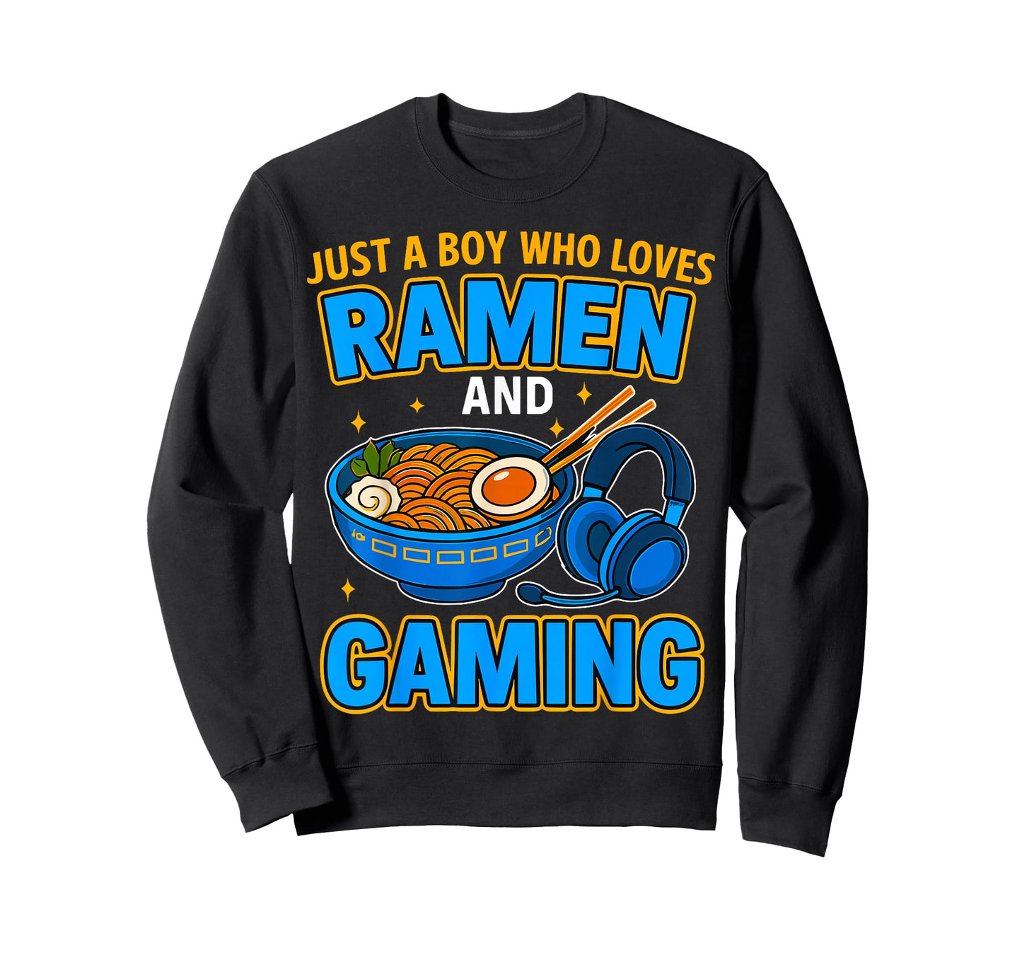 Just A Boy Who Loves Ramen and Gaming Anime Gamer Noodle T-Shirt