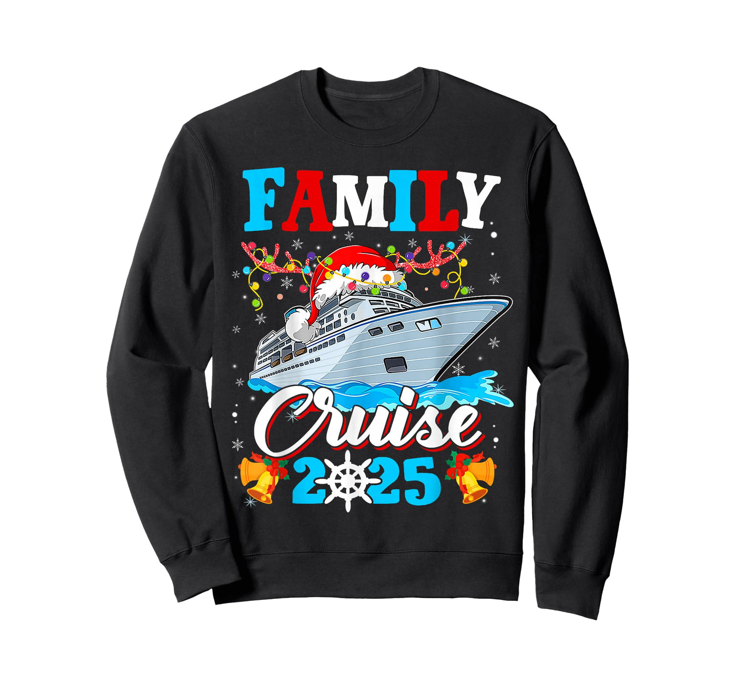 Family Cruise 2025 Matching Family Christmas Cruise Holiday T-Shirt
