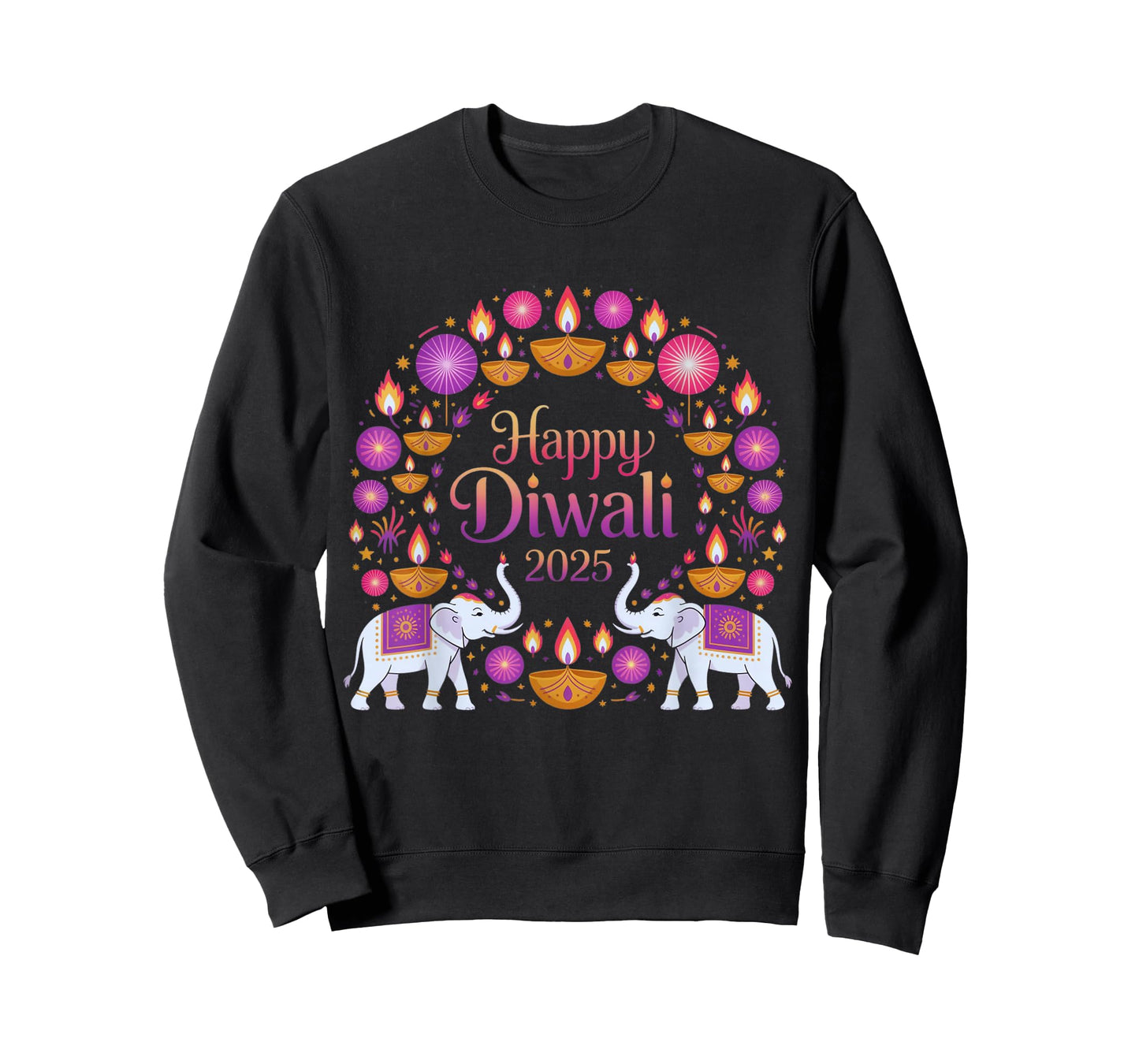 Happy Diwali 2025 Festival of Light Hindu Colorful Festive T-Shirt