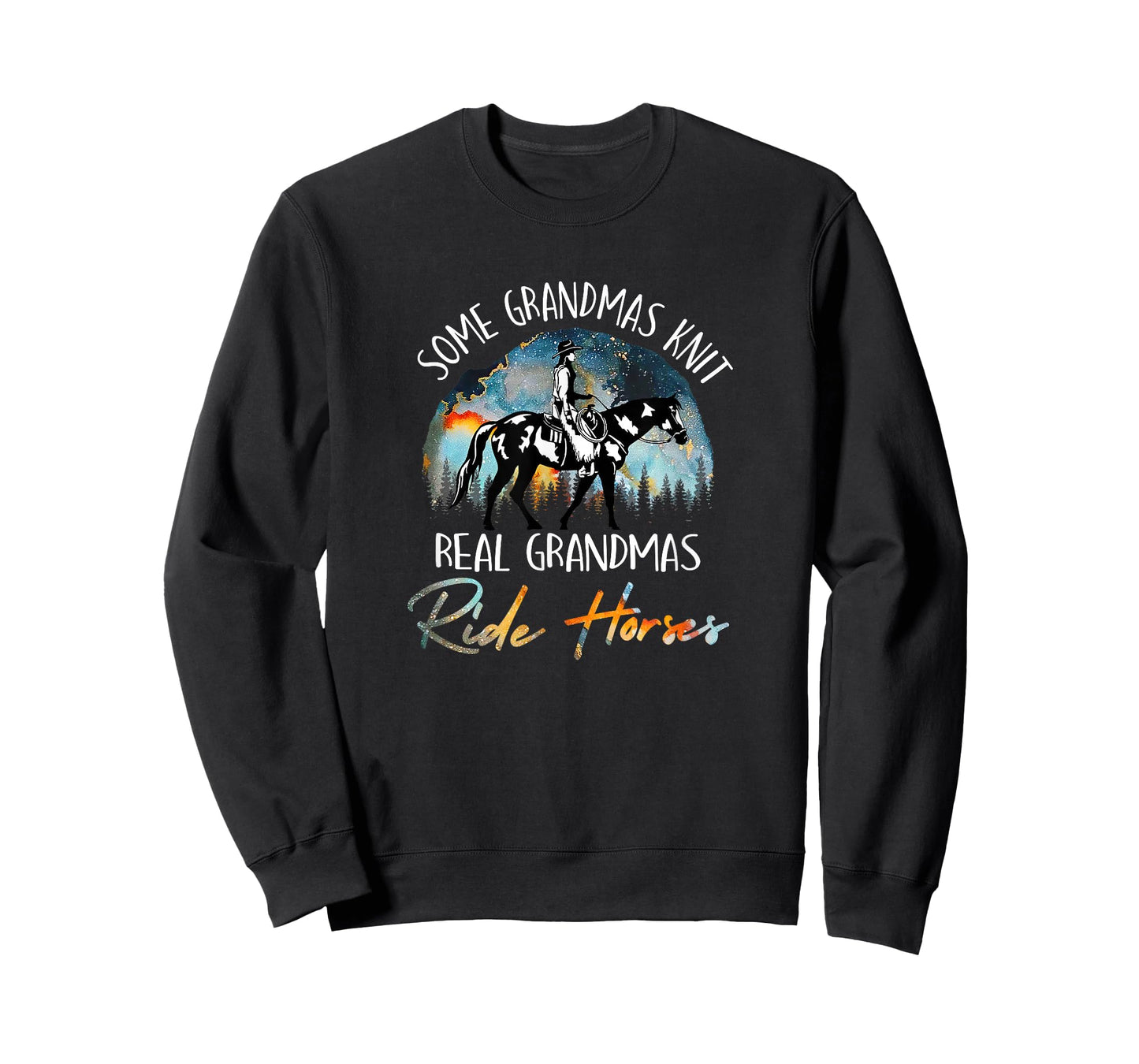 Real Grandmas Ride Horses Grandma Horse Riding Equestrian T-Shirt