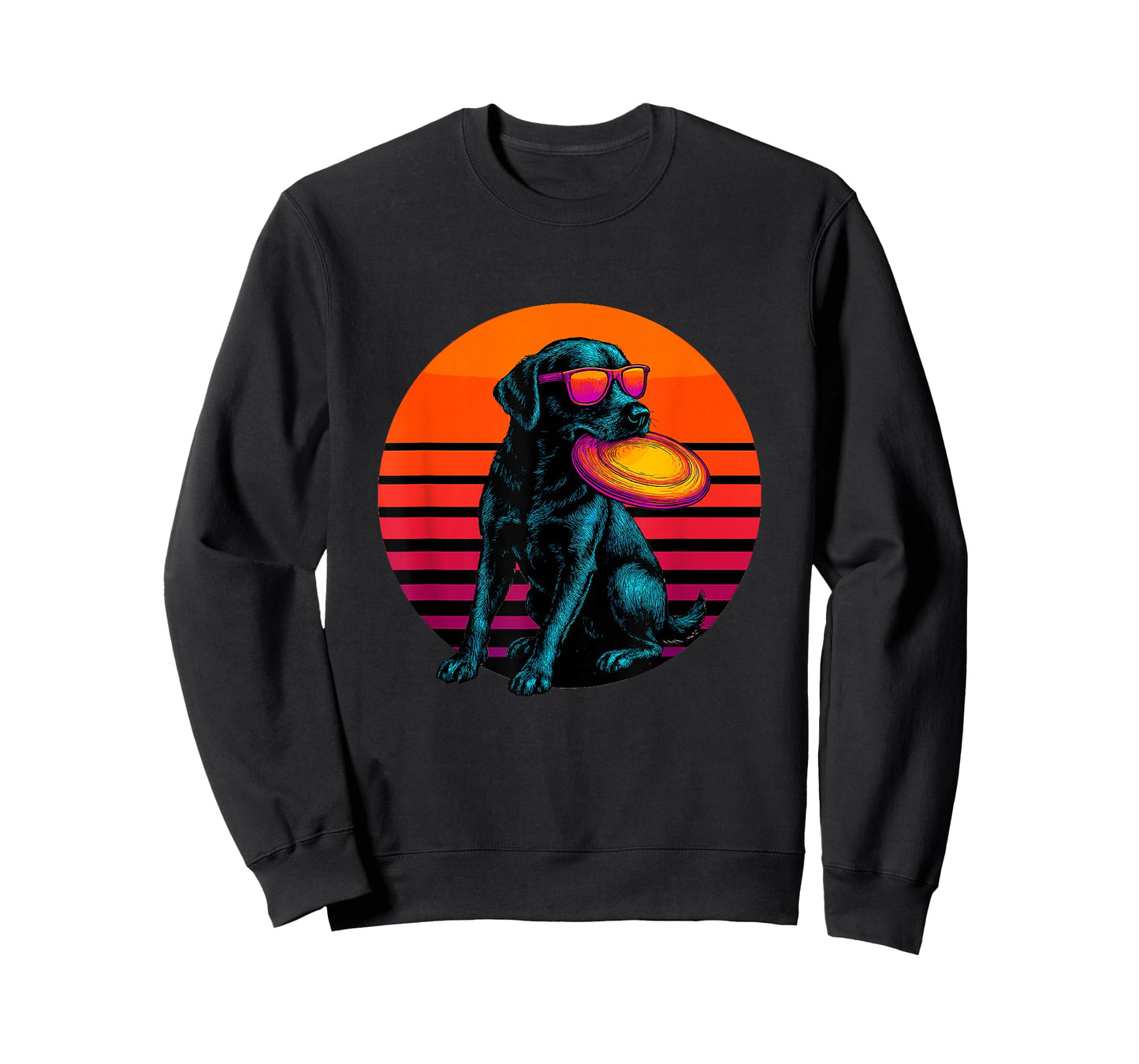 Retro Dog with Frisbee Ultimate Frisbee Player T-Shirt