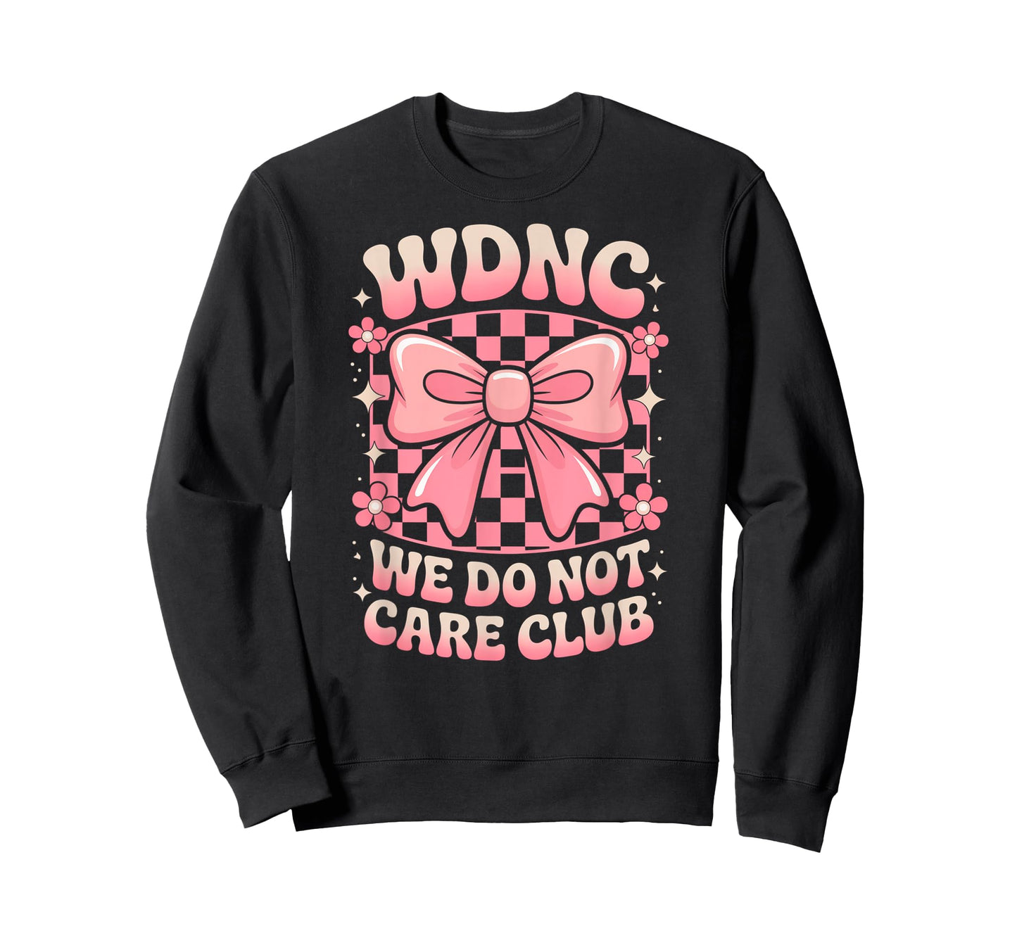 WDNC We Do Not Care Club Cute Bow T-Shirt