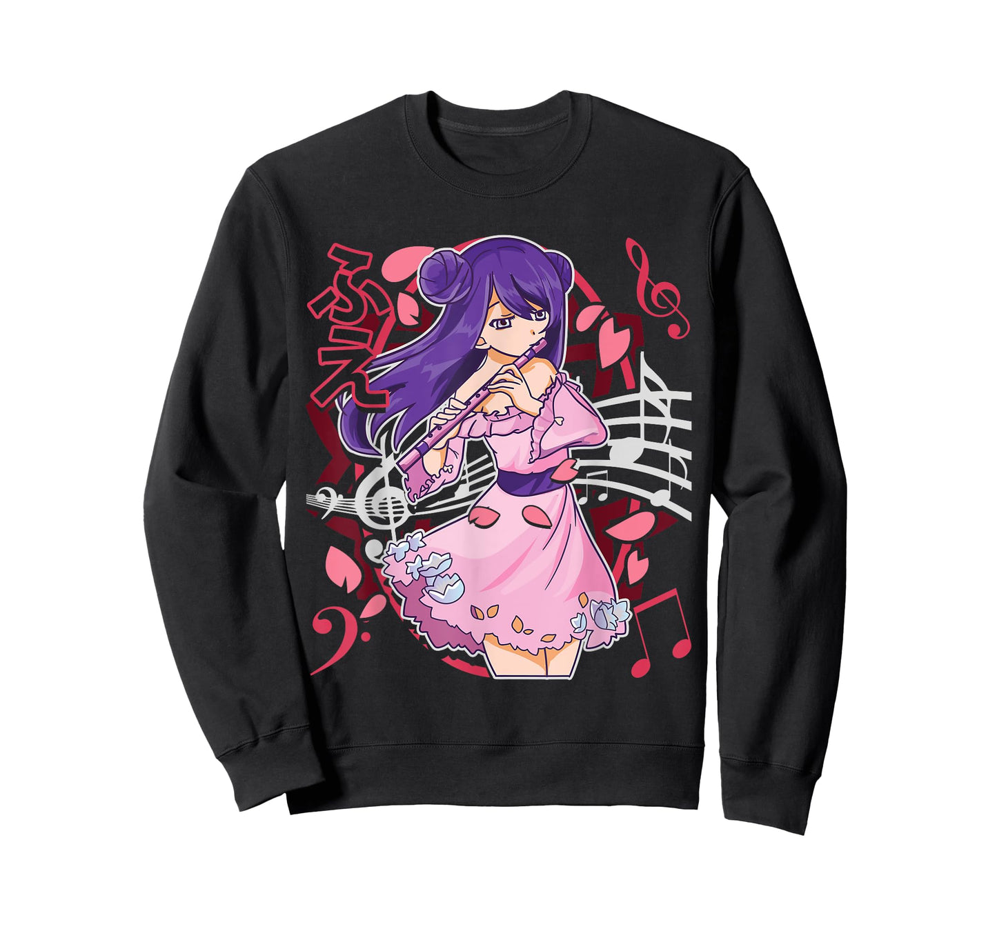 The Flutist | Anime Flute Musician Marching Band Manga Otaku T-Shirt