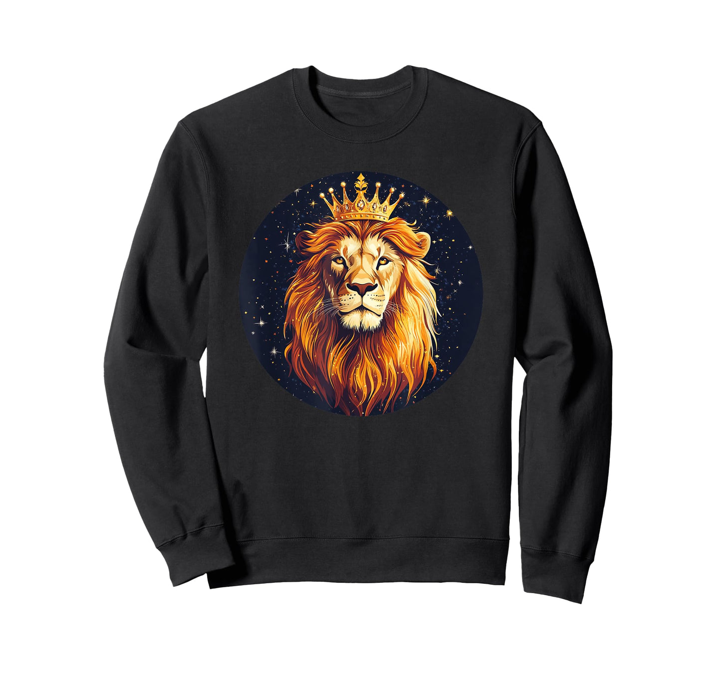 Cool Lion Face in a Crown for a Bold Look T-Shirt