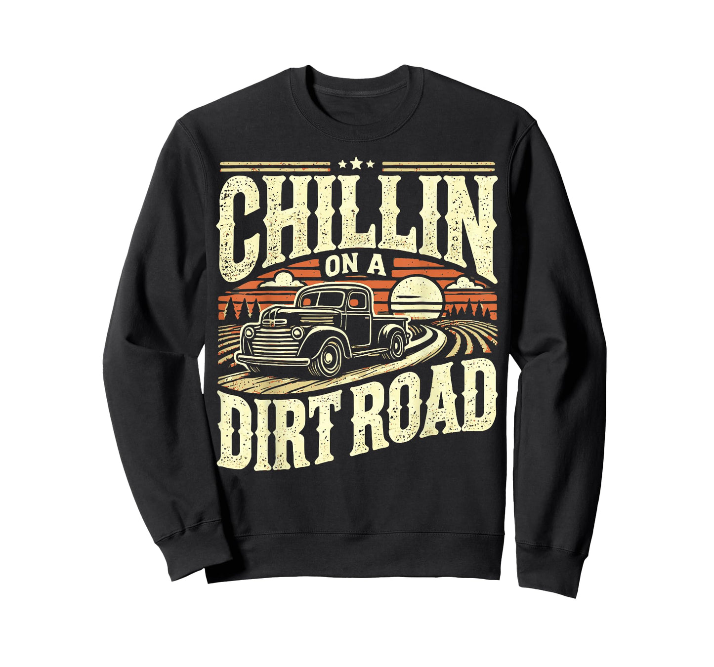 Western Cowboy Chillin On A Dirt Road Country Music T-Shirt